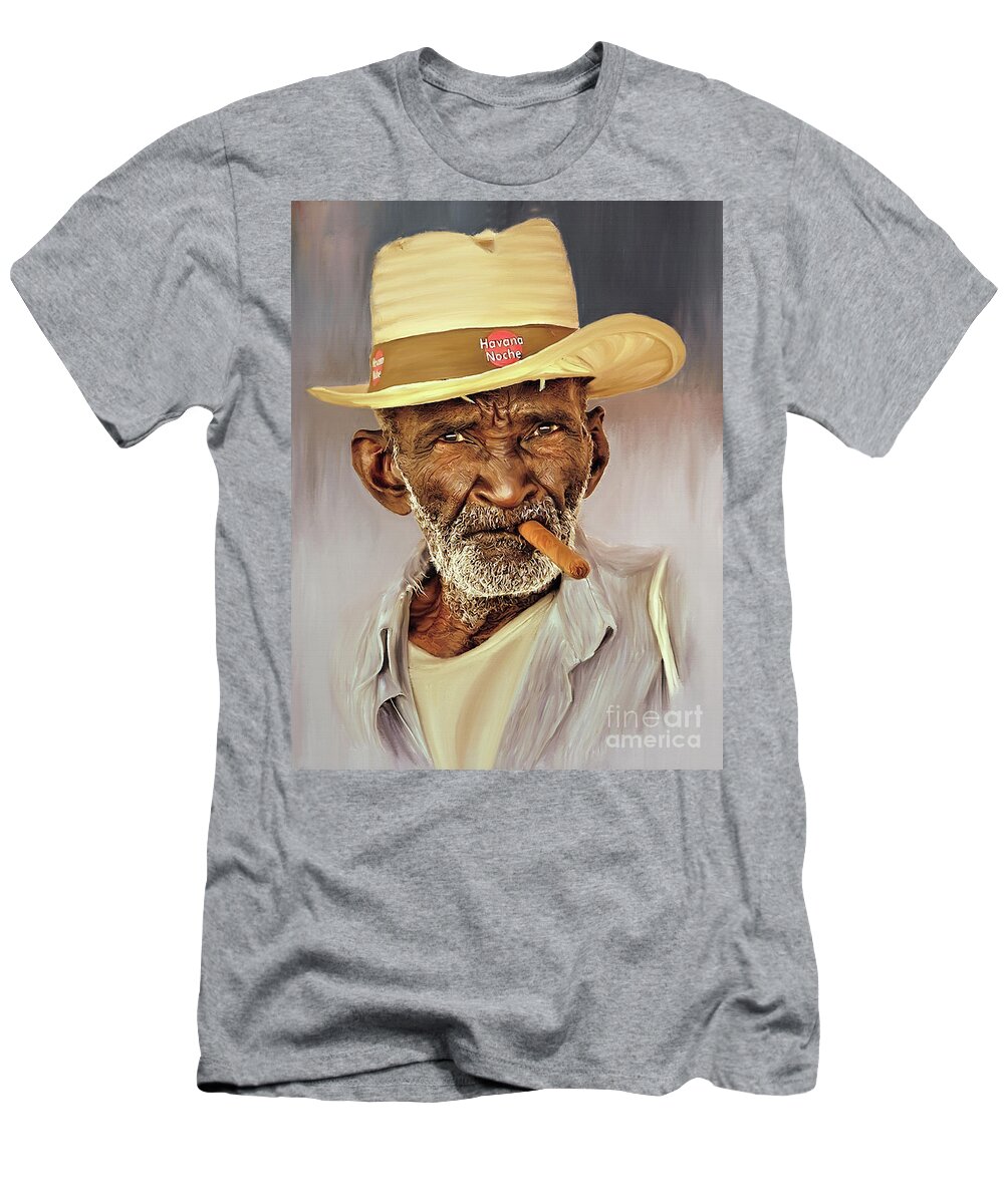 Dance T-Shirt featuring the painting Havana Smoker by Gull G