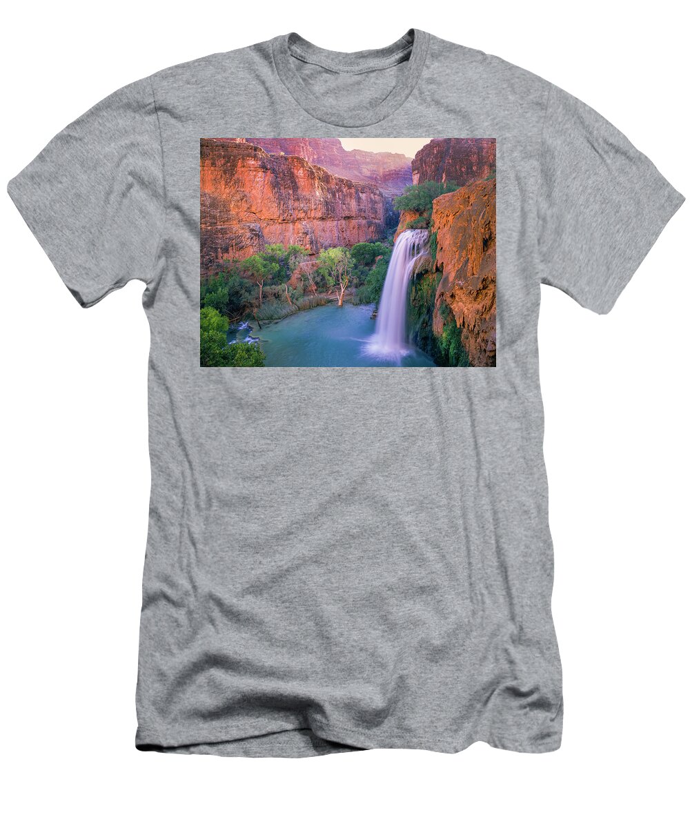 Havasu T-Shirt featuring the photograph Havasu Falls- Paradise in the Desert by Mark Miller