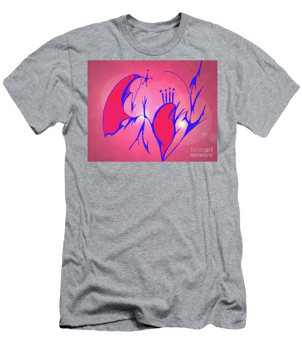 Heart T-Shirt featuring the digital art Heart Beat by Mary Mikawoz