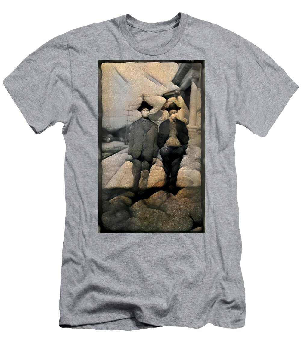 Men T-Shirt featuring the digital art Heavy Footed by Matthew Lazure