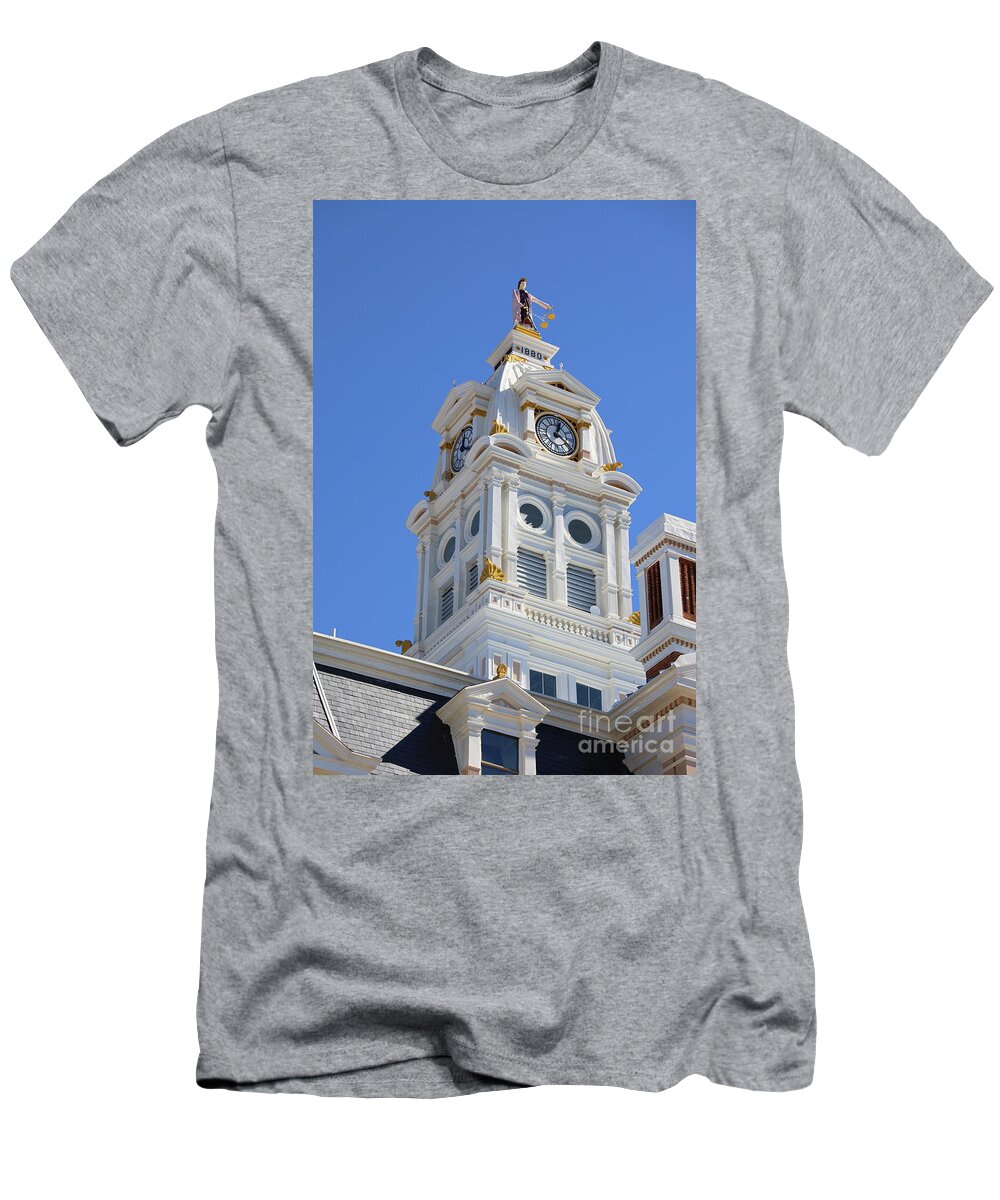 Henry County Courthouse T-Shirt featuring the photograph Henry County Courthouse Napoleon Ohio 9943 by Jack Schultz