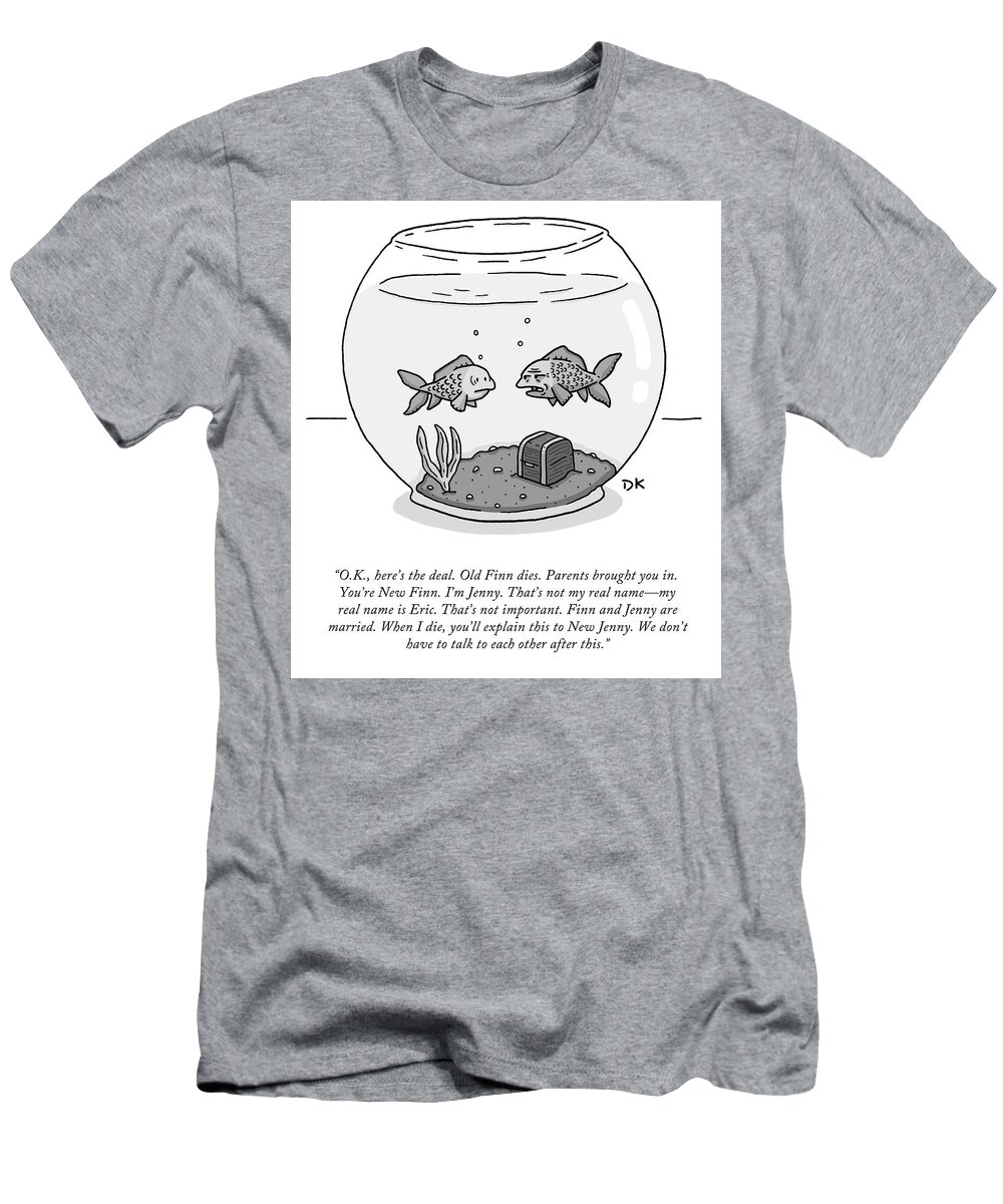 O.k. T-Shirt featuring the drawing Here's The Deal by Daniel Kanhai