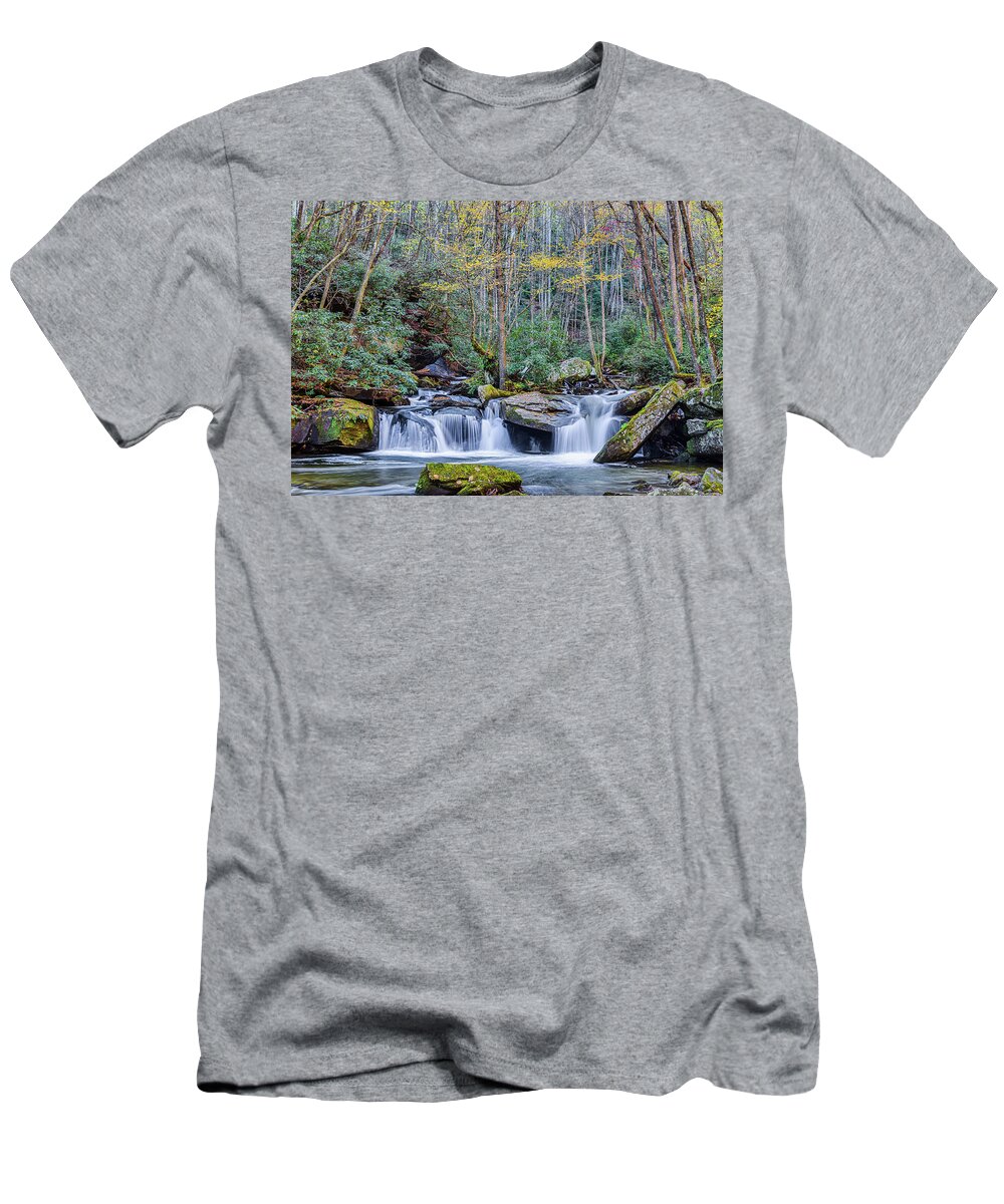  T-Shirt featuring the photograph Hidden Waterfall by Jim Miller