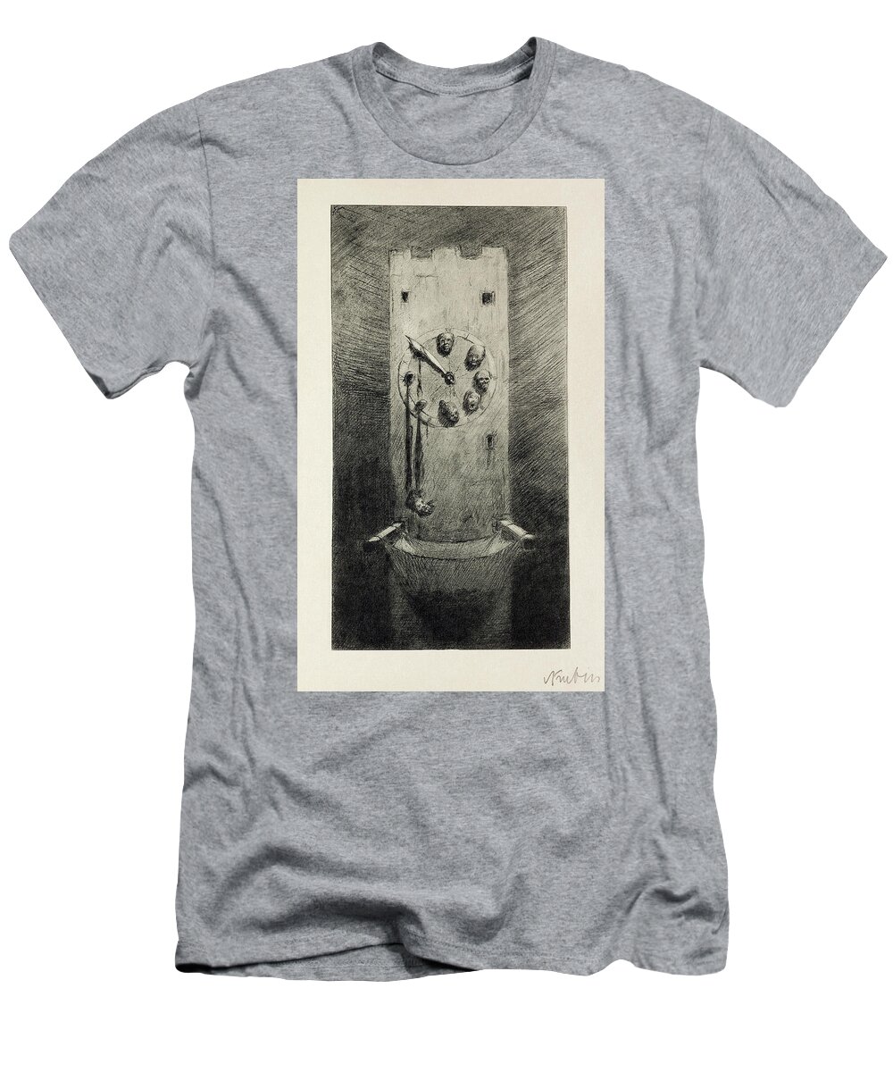 Alfred Kubin T-Shirt featuring the painting Hour of Death, 1903 by Alfred Kubin