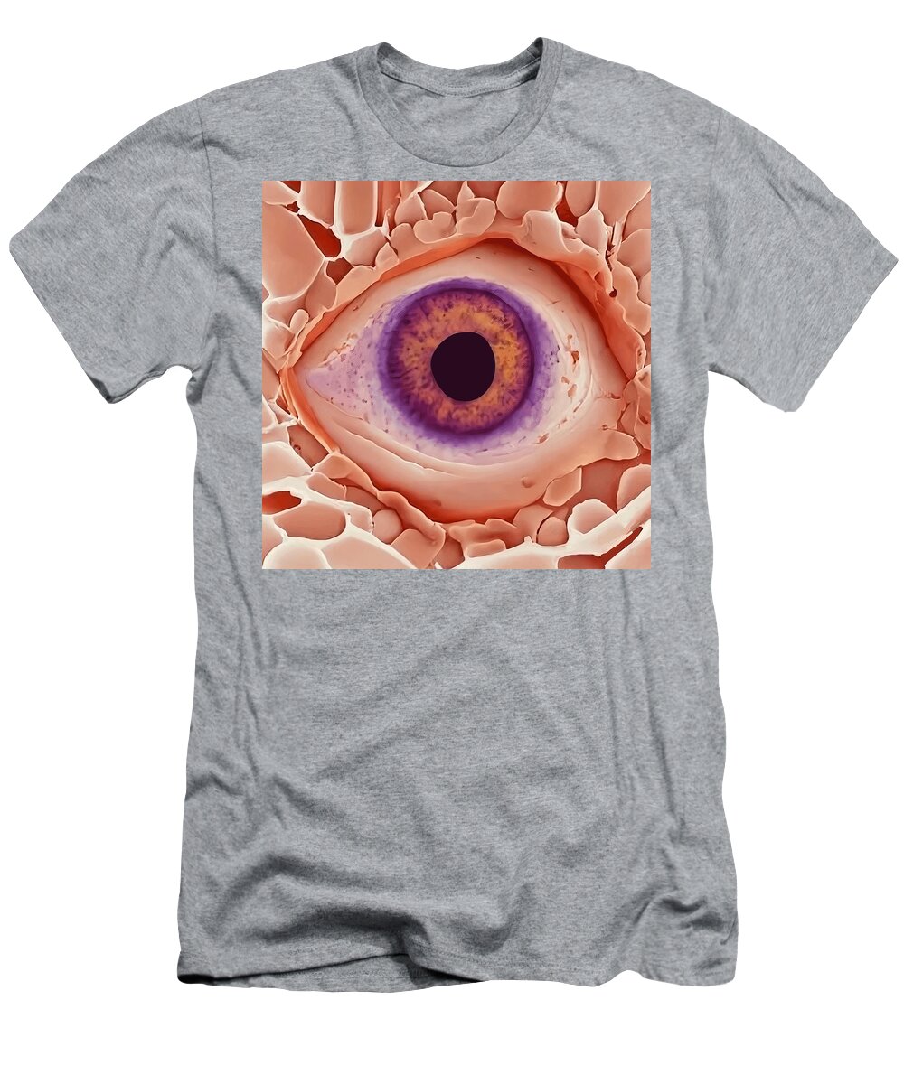 Evil Eye T-Shirt featuring the painting Huge Collection Of Evil Eye Abstract, No 06 by Mounir Khalfouf