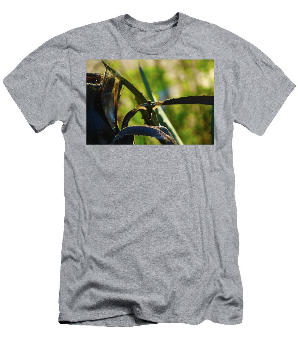 Nature T-Shirt featuring the photograph Humming Bird at the Beach by Marcus Jones