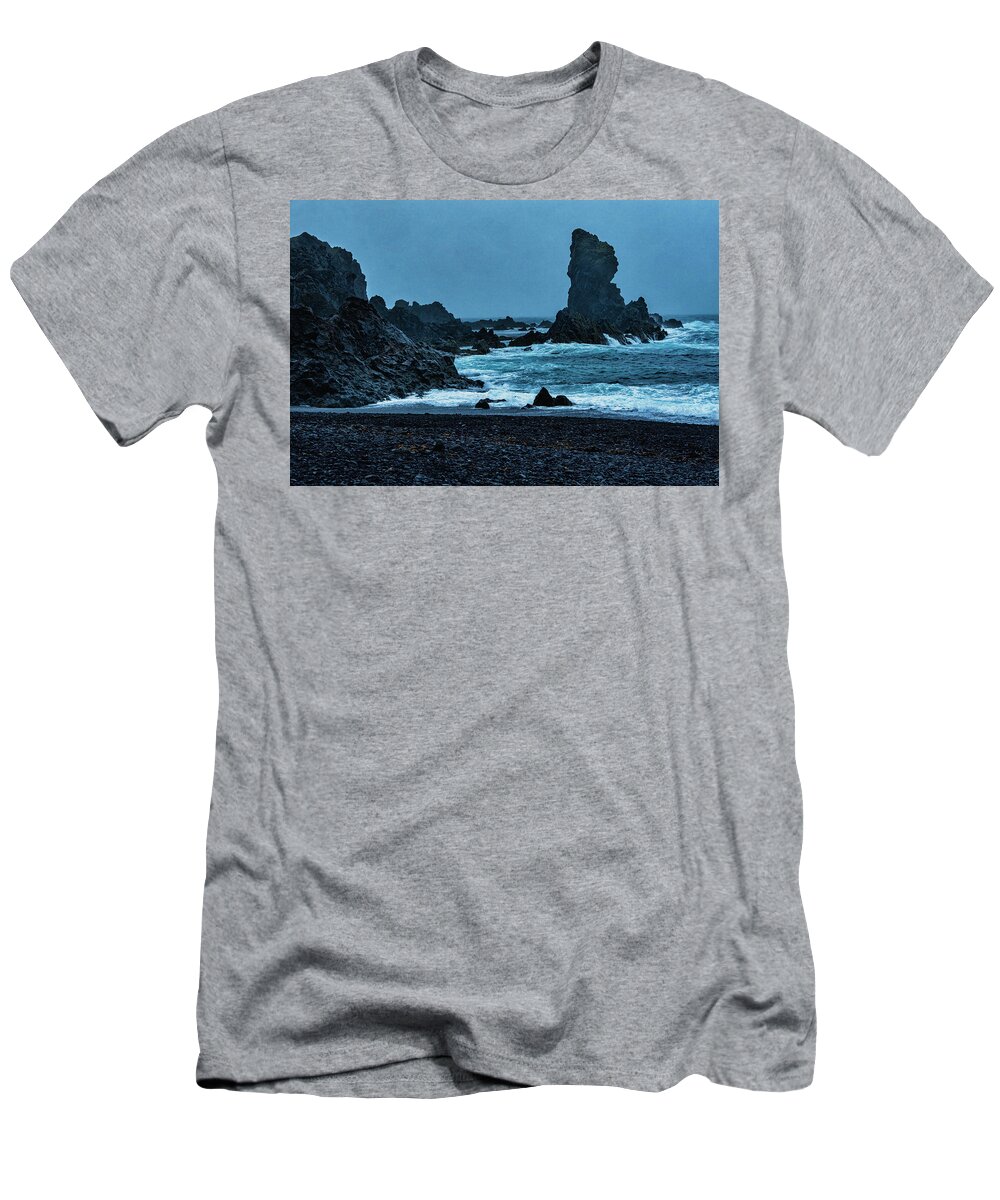 Iceland T-Shirt featuring the photograph Iceland Coast by Tom Singleton