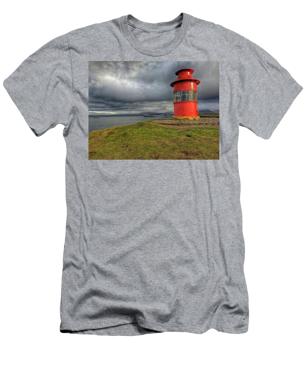 Iceland T-Shirt featuring the photograph Iceland Lighthouse by Yvonne Jasinski