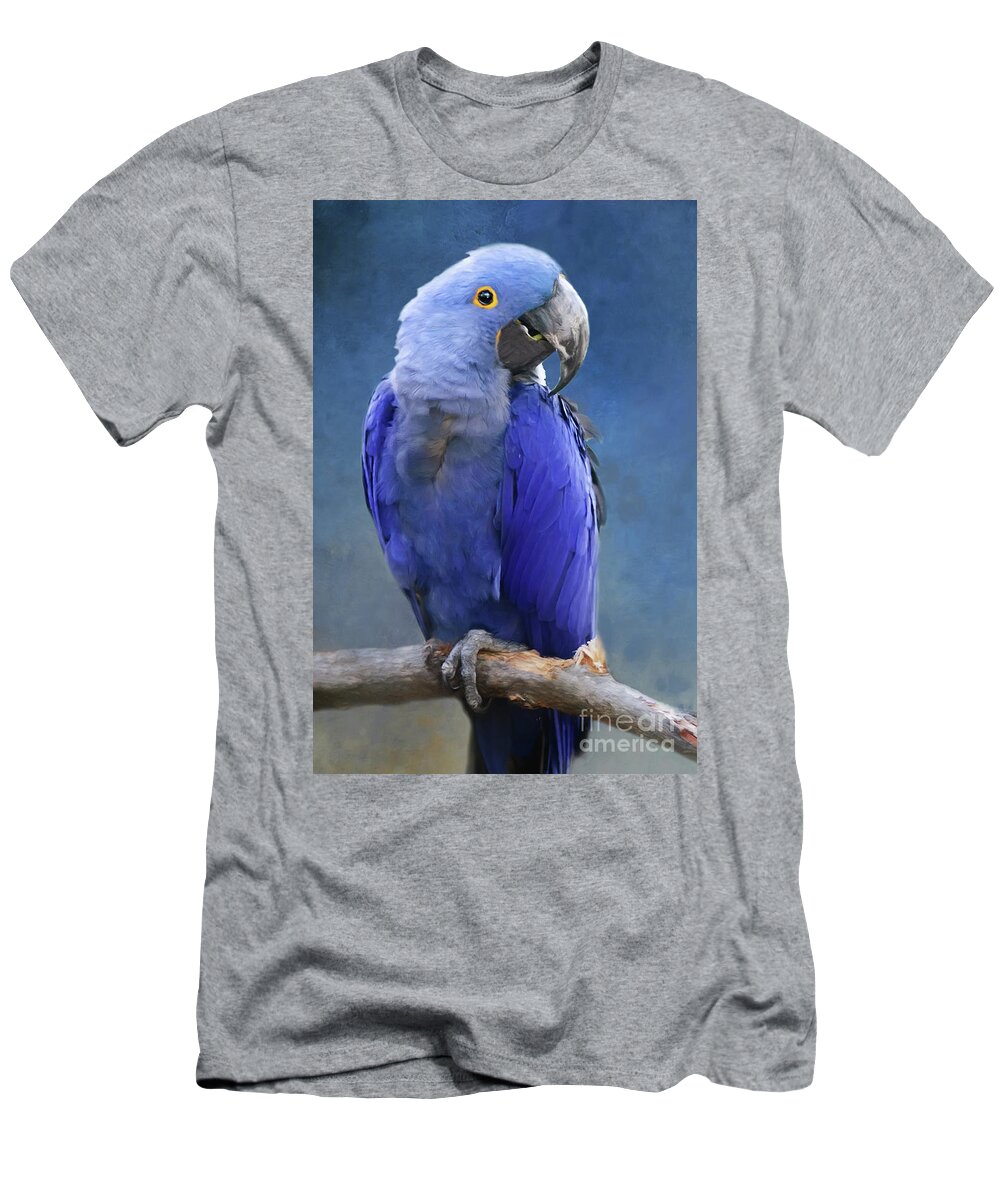 Parrot T-Shirt featuring the photograph I'm Blue by Ed Taylor