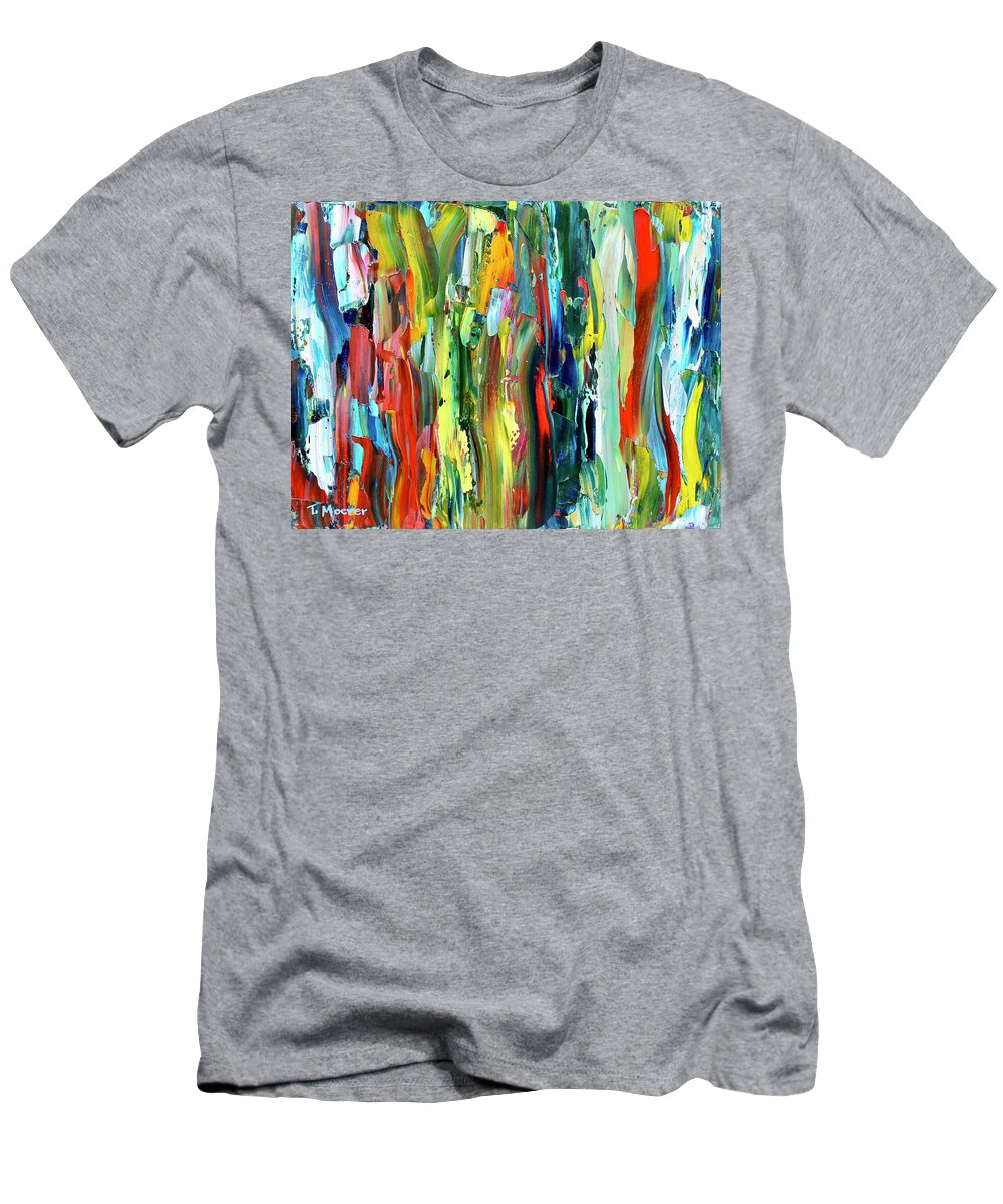 Colorful T-Shirt featuring the painting In The Depths by Teresa Moerer