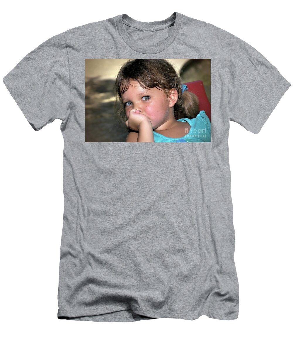 Child Art T-Shirt featuring the photograph Innocense by Diana Mary Sharpton