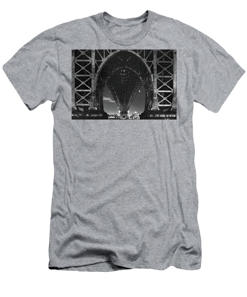 Williamsburg Bridge T-Shirt featuring the photograph Iron Clad by Az Jackson