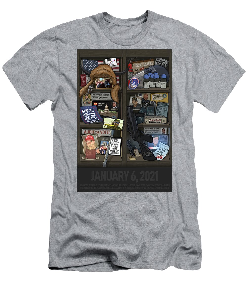 January 6th T-Shirt featuring the digital art January 6 2021 by Emerson Design