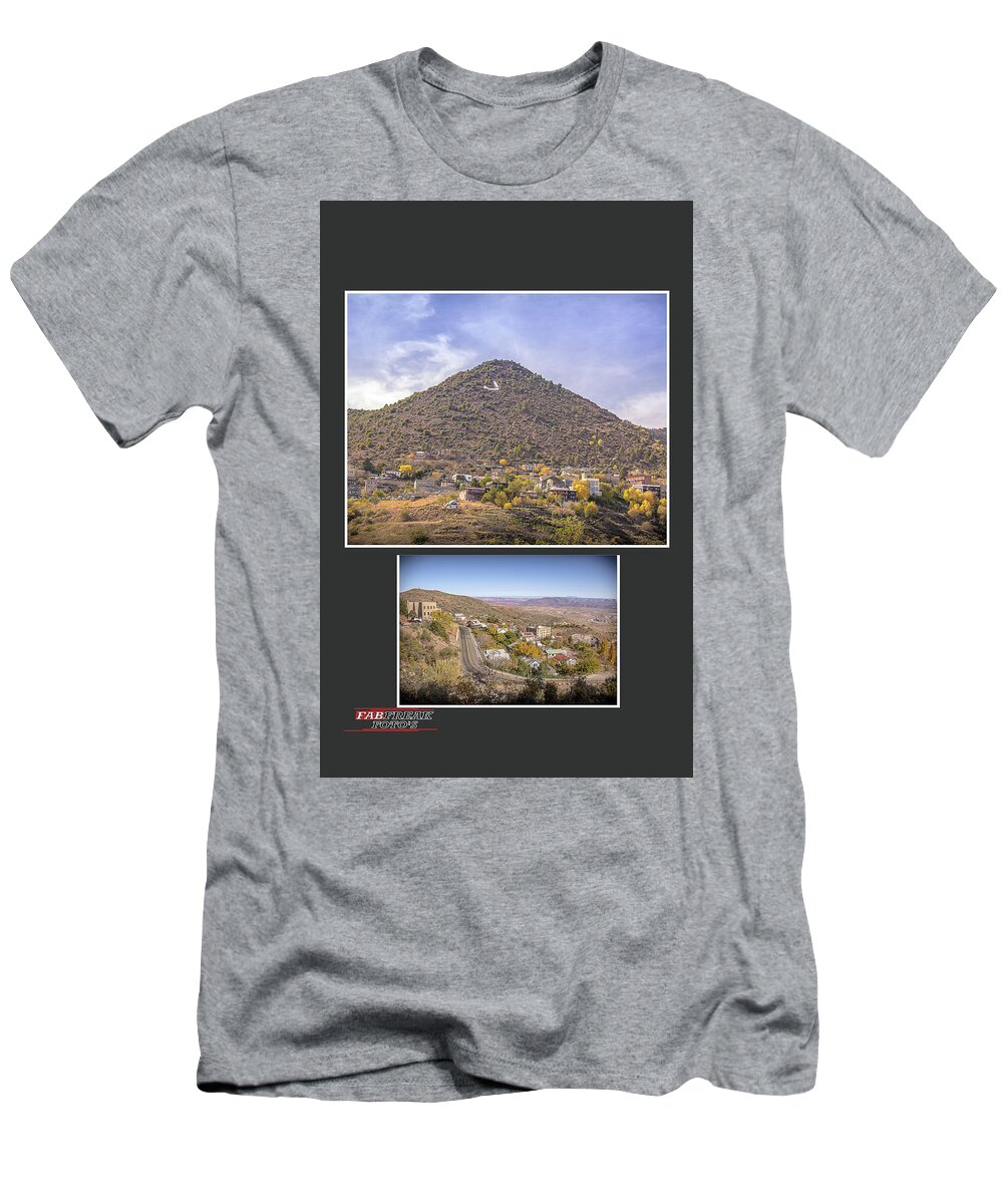 Jerome T-Shirt featuring the photograph Jerome collage by Darrell Foster