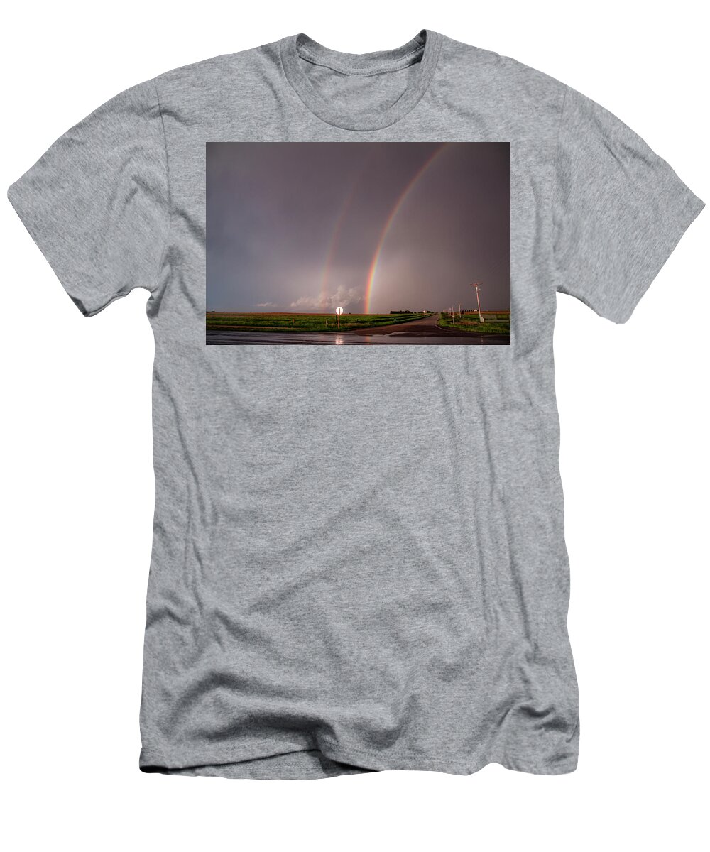 Nebraskasc T-Shirt featuring the photograph Kansas Storm Chase Bust Day 007 by NebraskaSC