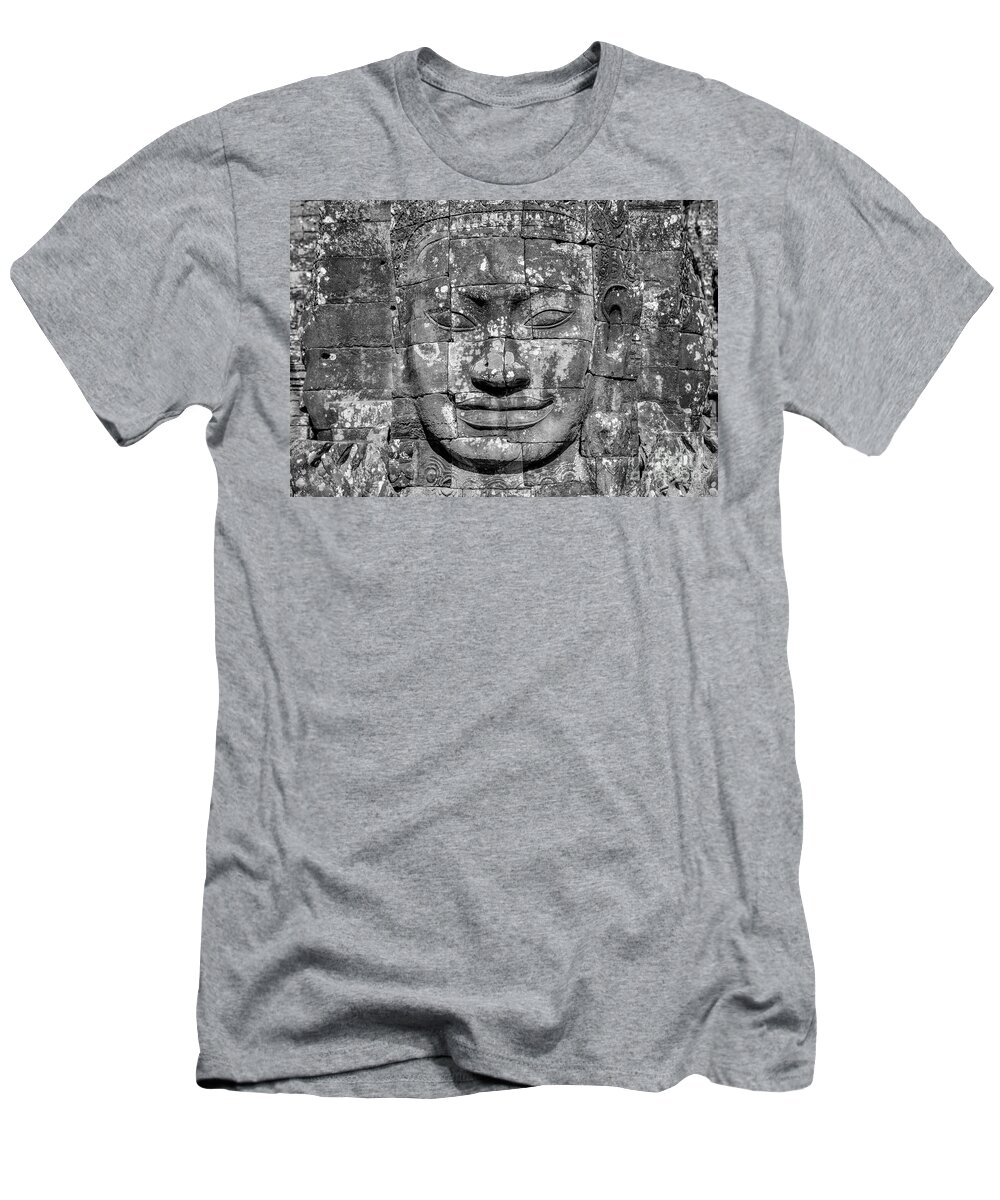 Cambodia T-Shirt featuring the photograph Khmer Gaze by Daniel M Walsh