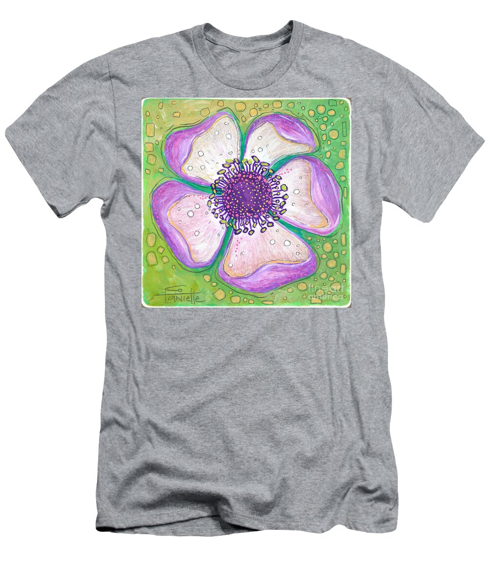 Flower Painting T-Shirt featuring the painting Kindness by Tanielle Childers