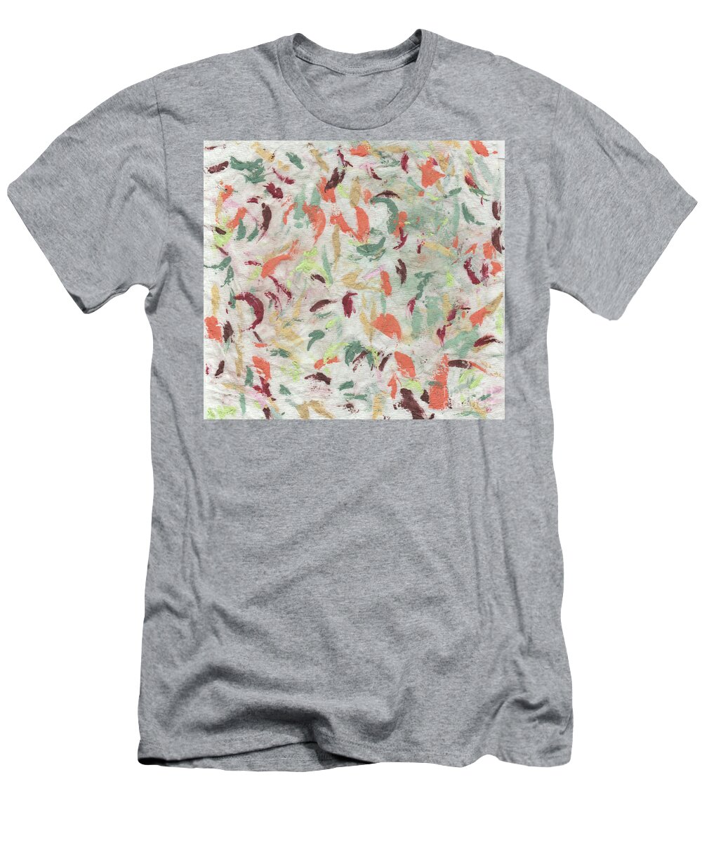 Koi T-Shirt featuring the painting Koi In Pond by Doug Miller