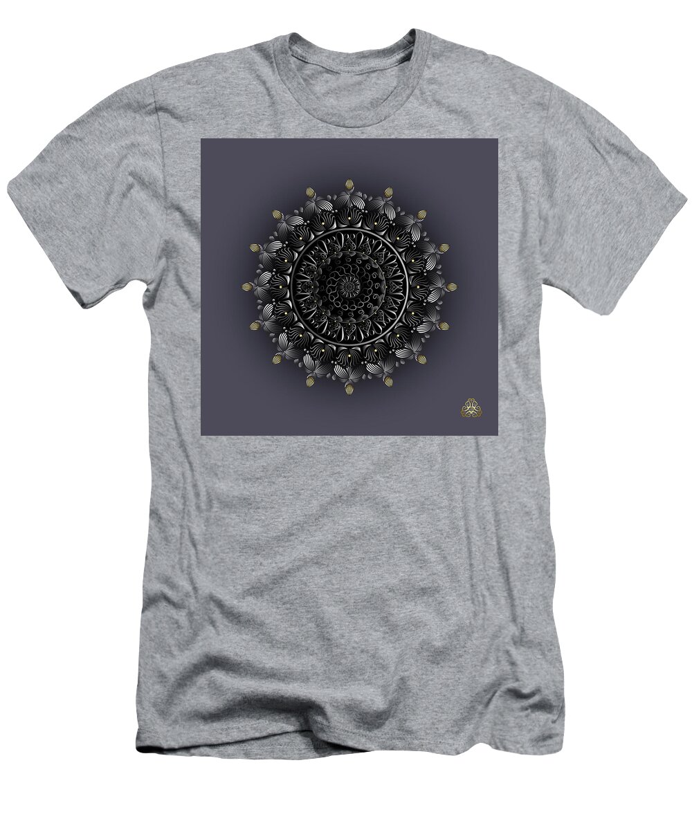 Mandala T-Shirt featuring the digital art Kuklos No 4342 by Alan Bennington