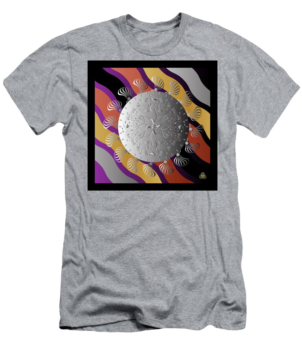 Mandala T-Shirt featuring the digital art Kuklos No 4387 by Alan Bennington