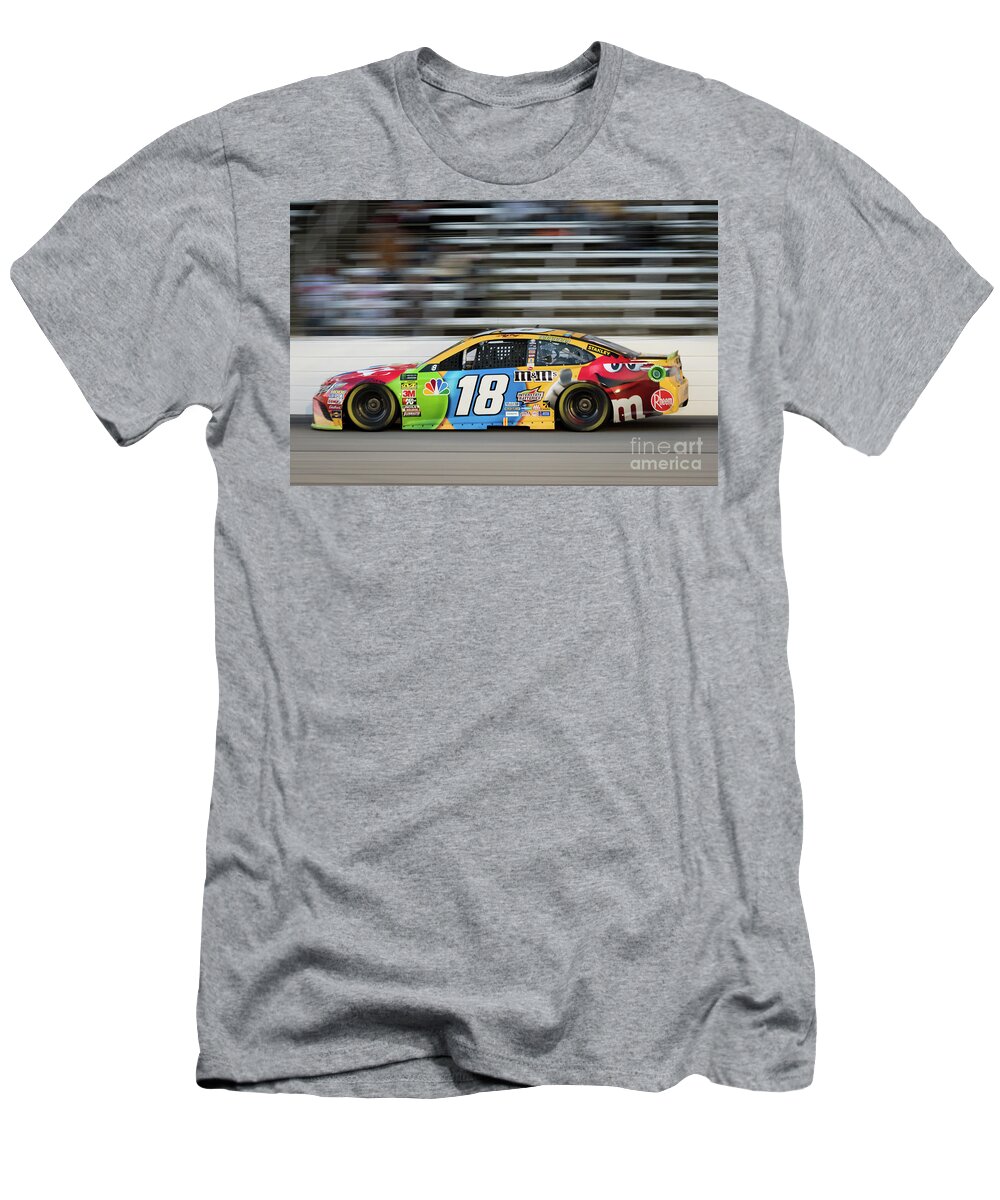 Kyle Busch T-Shirt featuring the photograph Kyle Busch at Speed by Paul Quinn