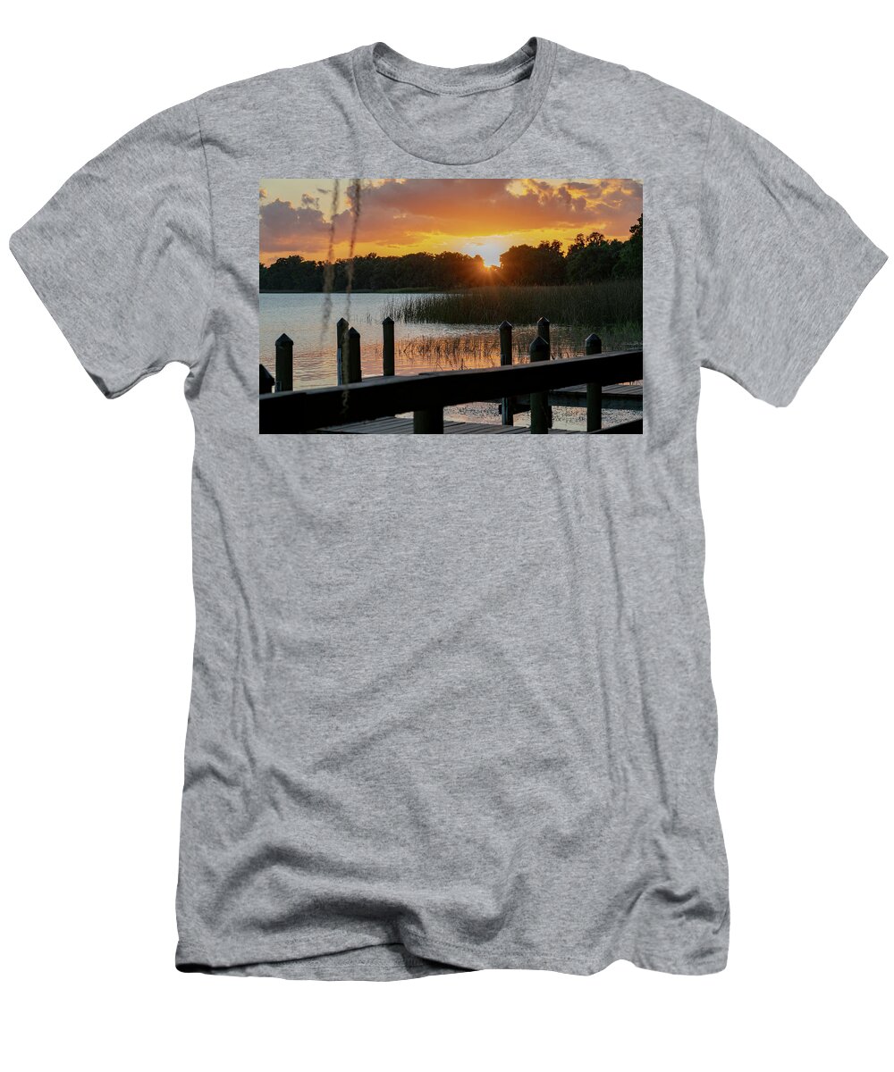 Mount Dora T-Shirt featuring the photograph Lake Carlton Sunset by Todd Tucker
