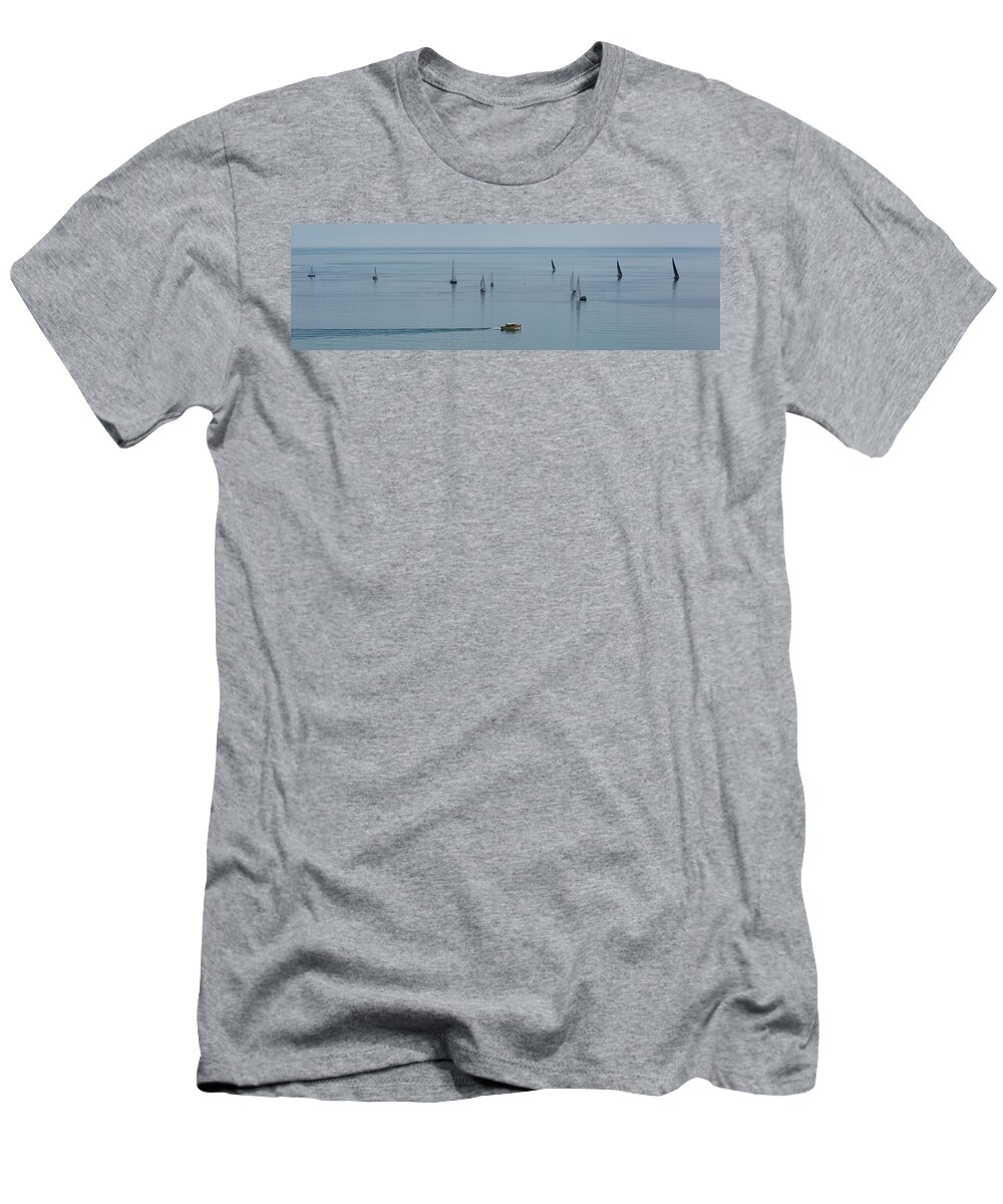  T-Shirt featuring the photograph Lake Michigan Zepher by Dan Hefle