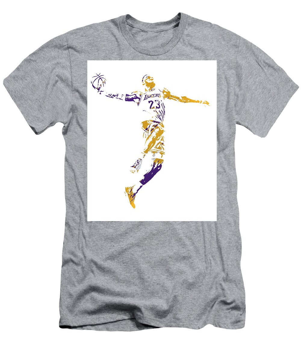 Los Angeles Lakers Nike Small Logo T-Shirt - Grey Heather - Mens