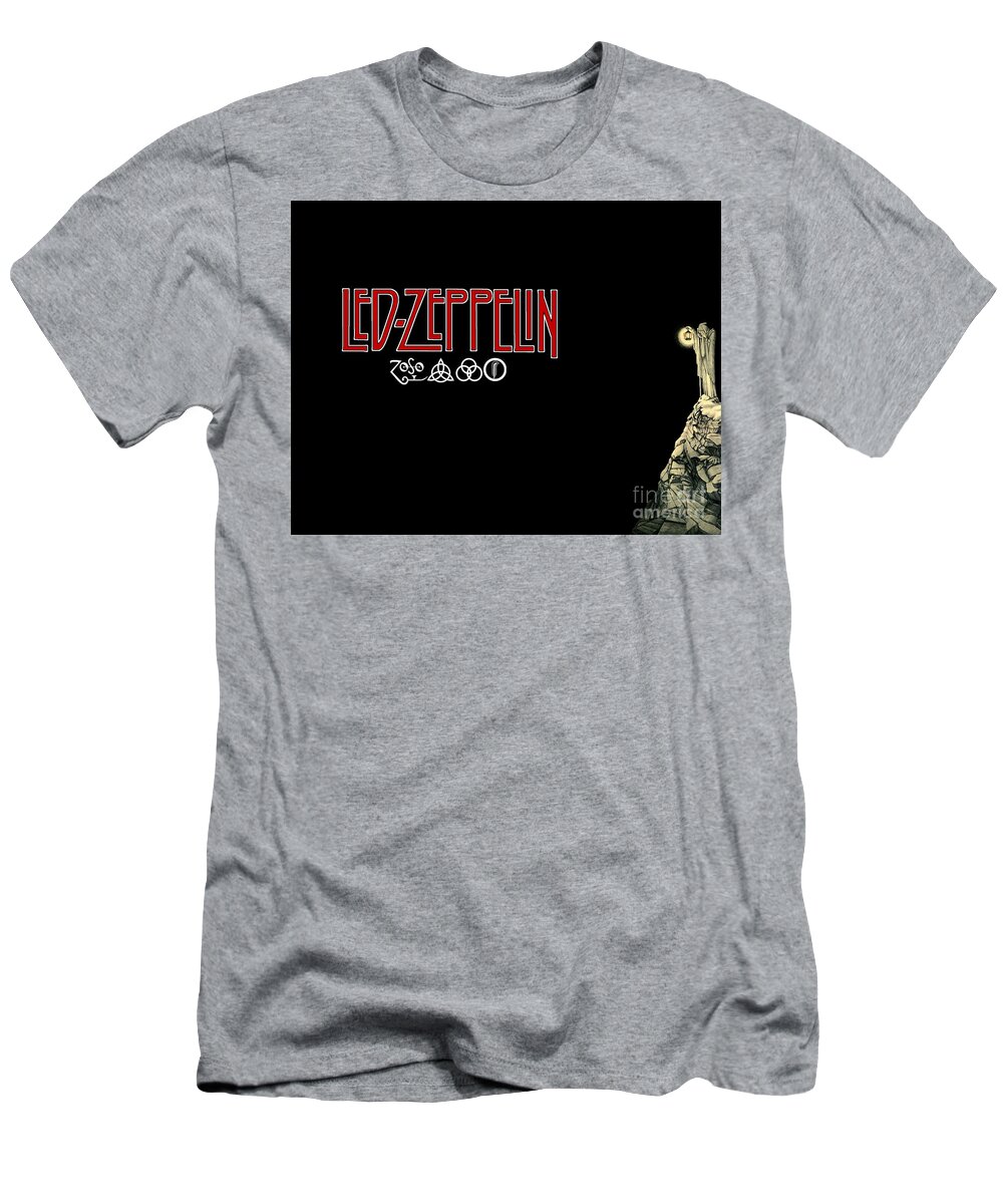 Led T-Shirt featuring the photograph Led Zeppelin by Action