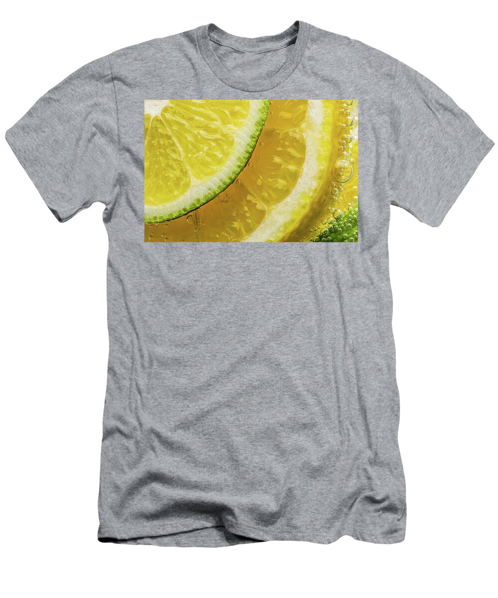 Co2 T-Shirt featuring the photograph Lemons and Limes in Seltzer by SR Green