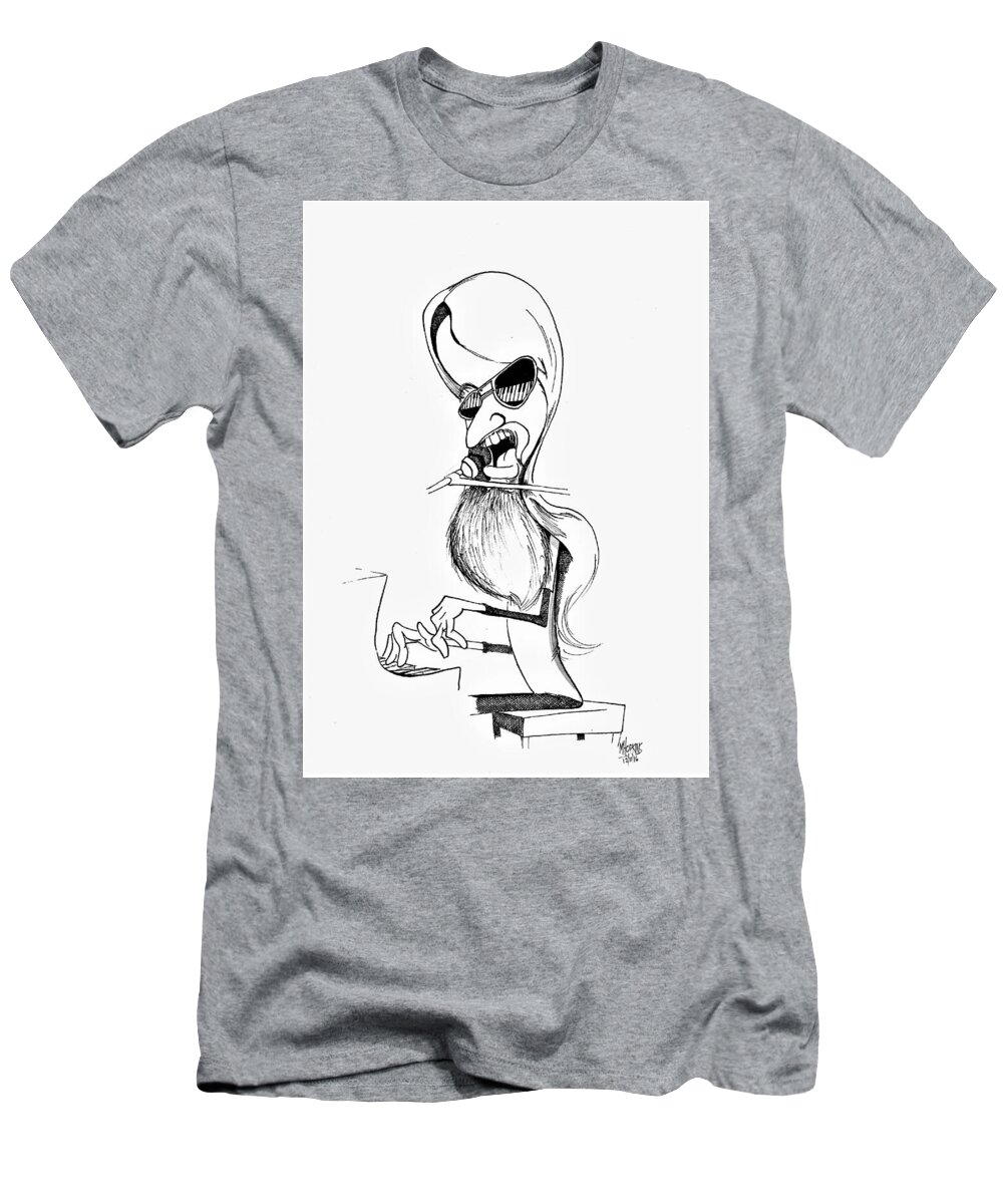 Leon T-Shirt featuring the drawing Leon by Michael Hopkins