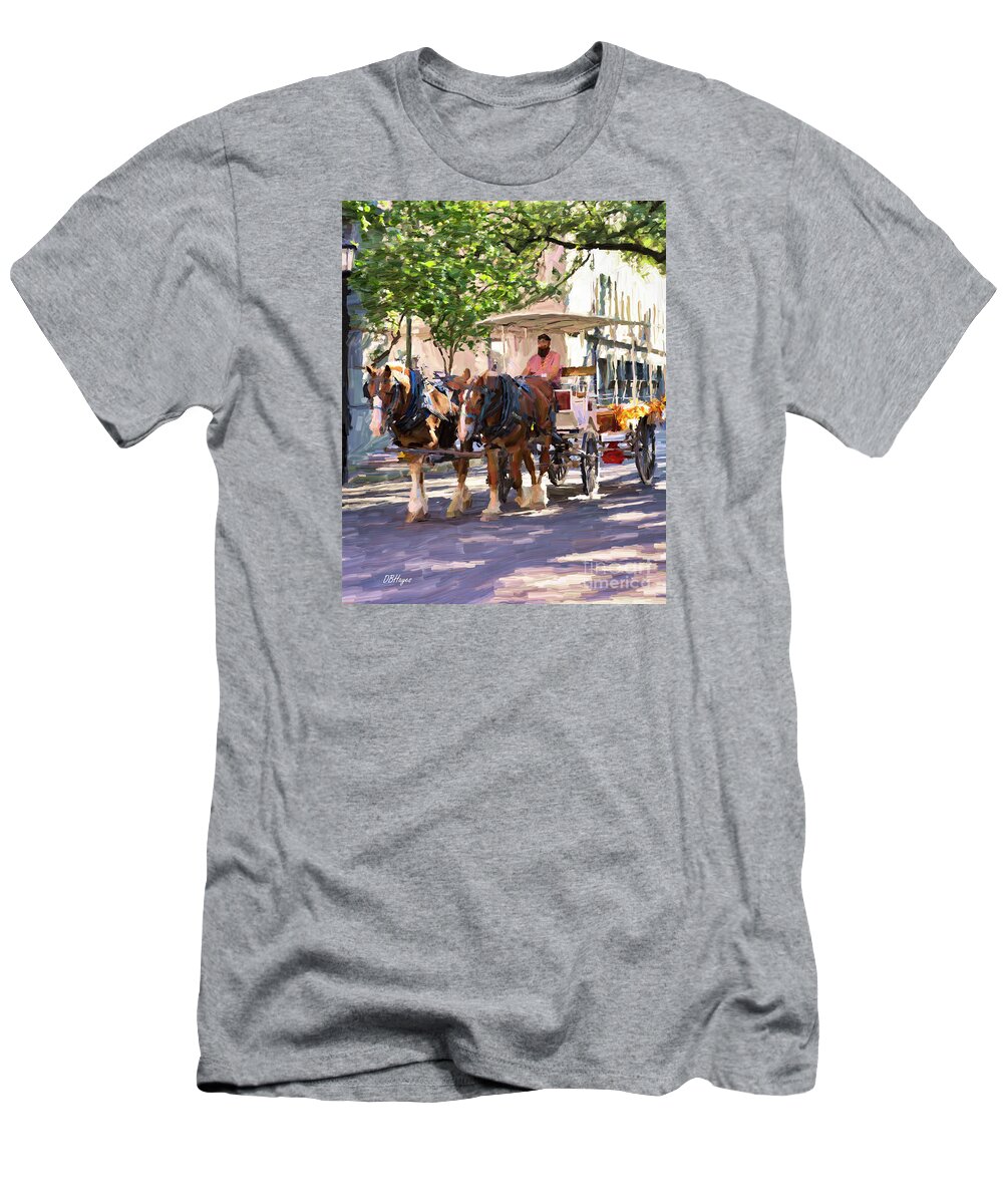 Savannah T-Shirt featuring the mixed media Let Me Show You Savannah, Georgia by DB Hayes