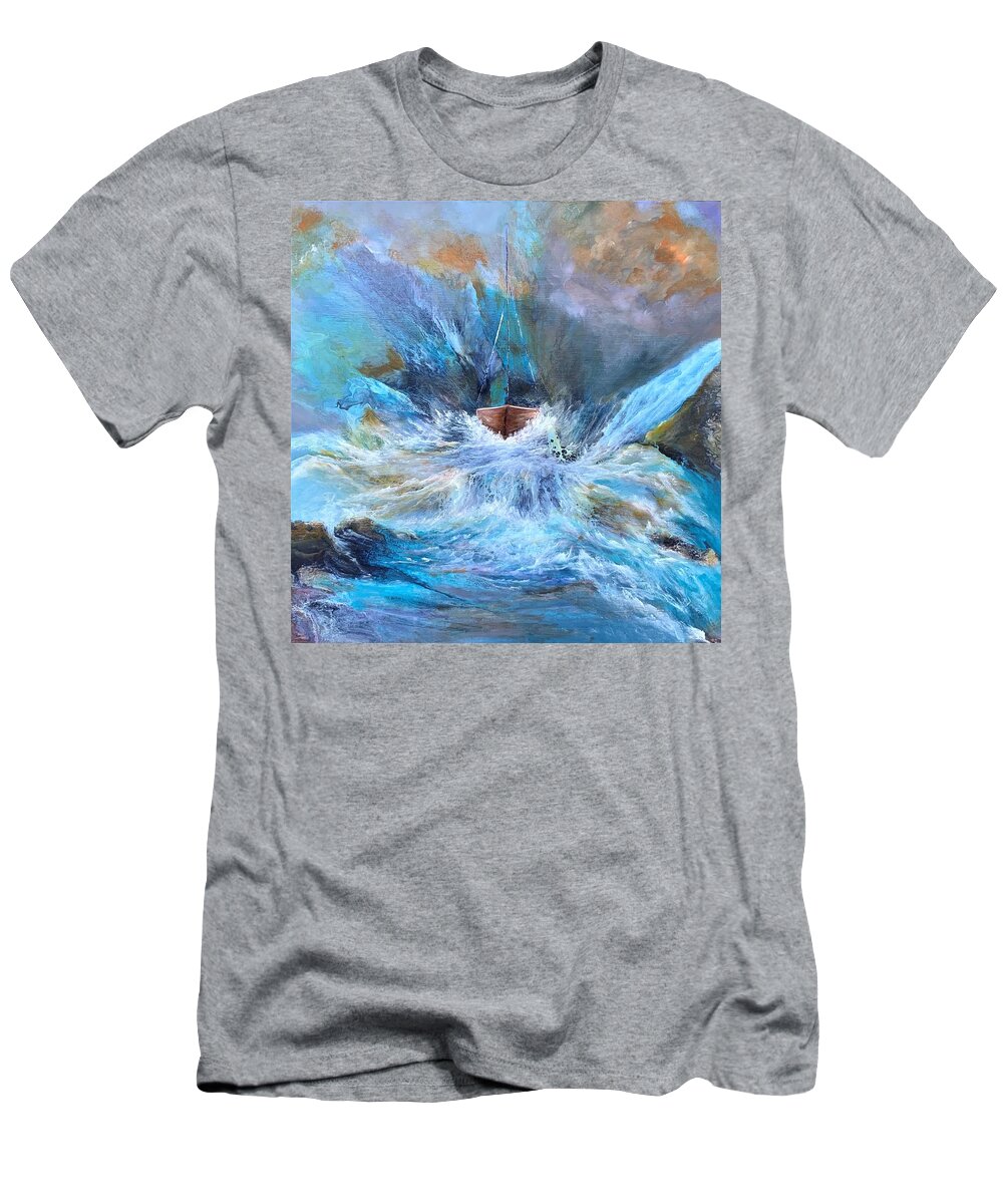 Acrylic T-Shirt featuring the painting Liberated by Soraya Silvestri