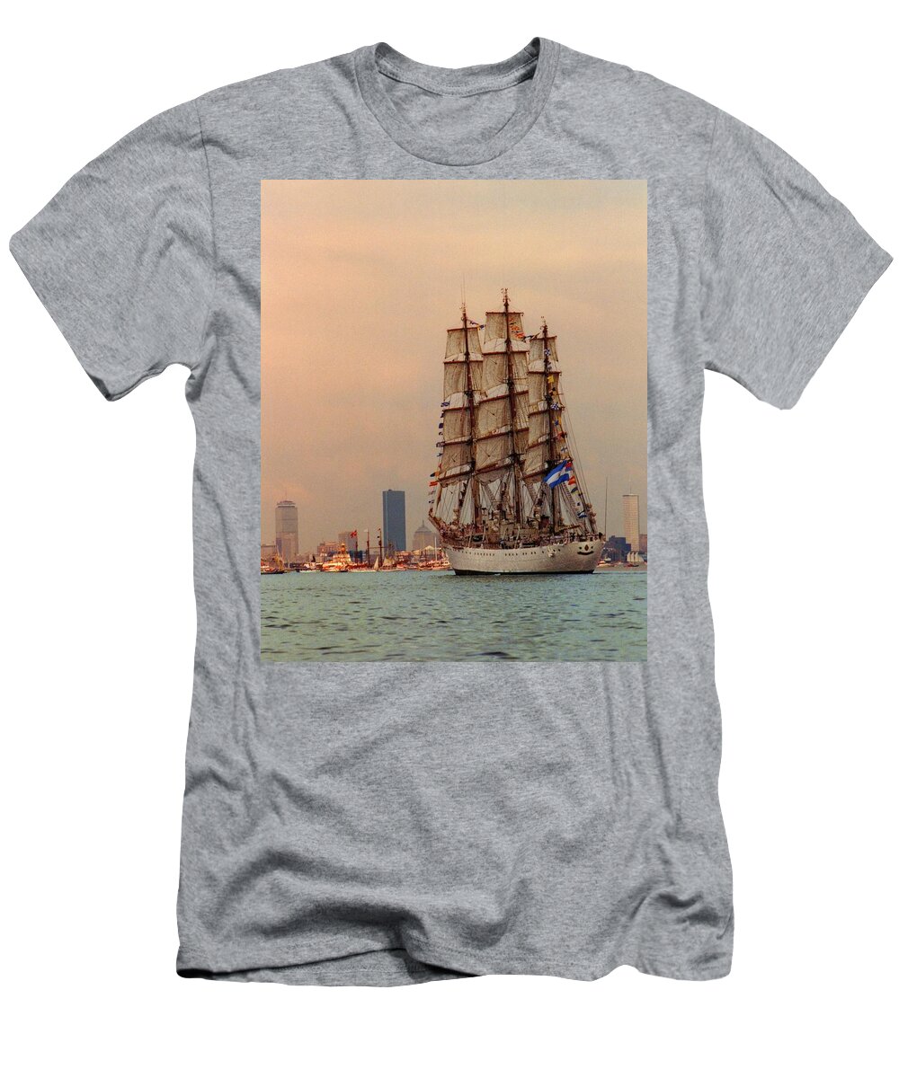 Tall Ship T-Shirt featuring the photograph Libertad by John Sweeney