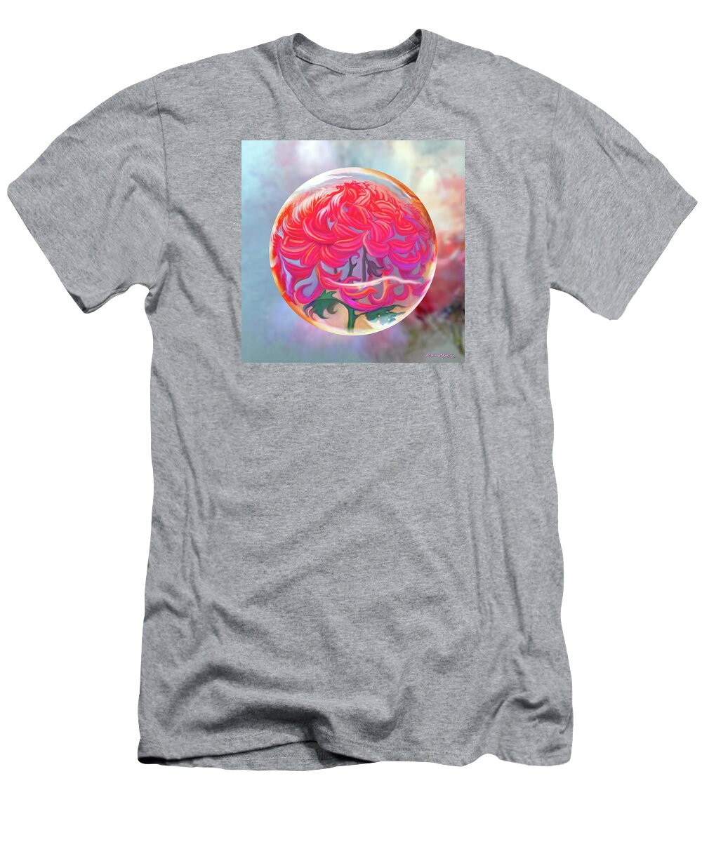 Lilies T-Shirt featuring the digital art Lillith Sphere by Robin Moline