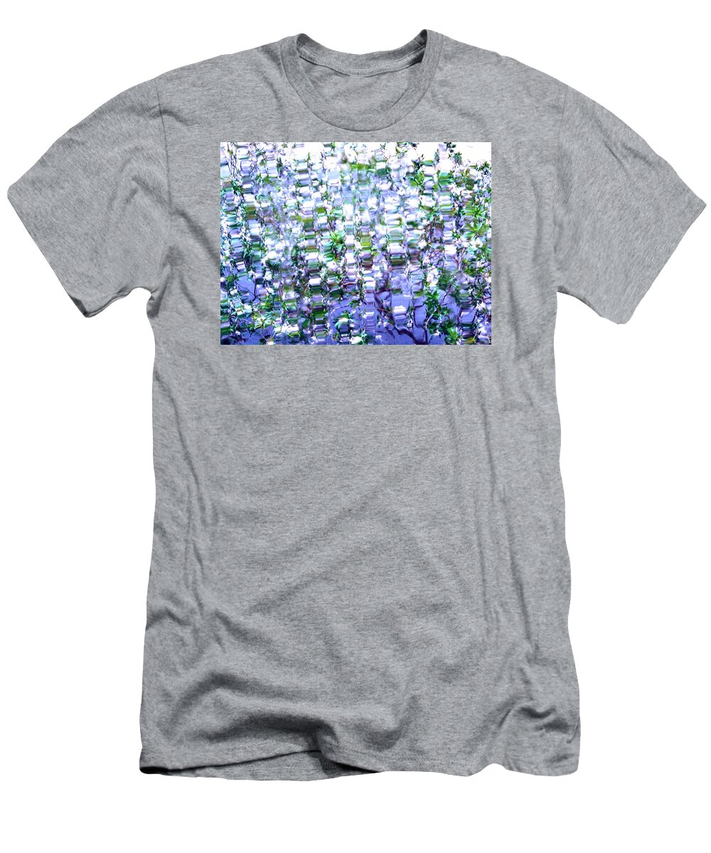 Blue T-Shirt featuring the photograph Liquid Mosaic by Dietmar Scherf