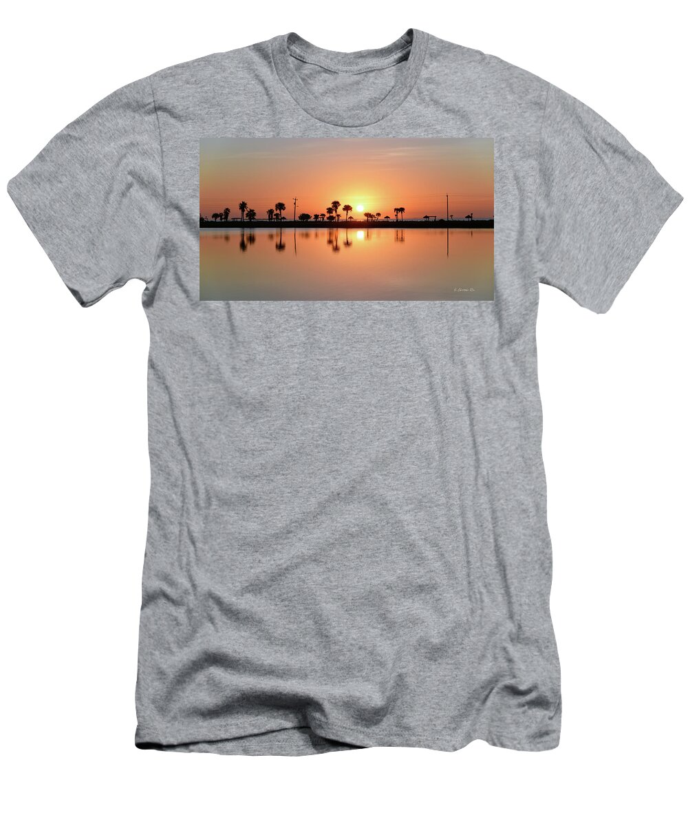 Sunrise T-Shirt featuring the photograph Little Bay Reflections by Christopher Rice