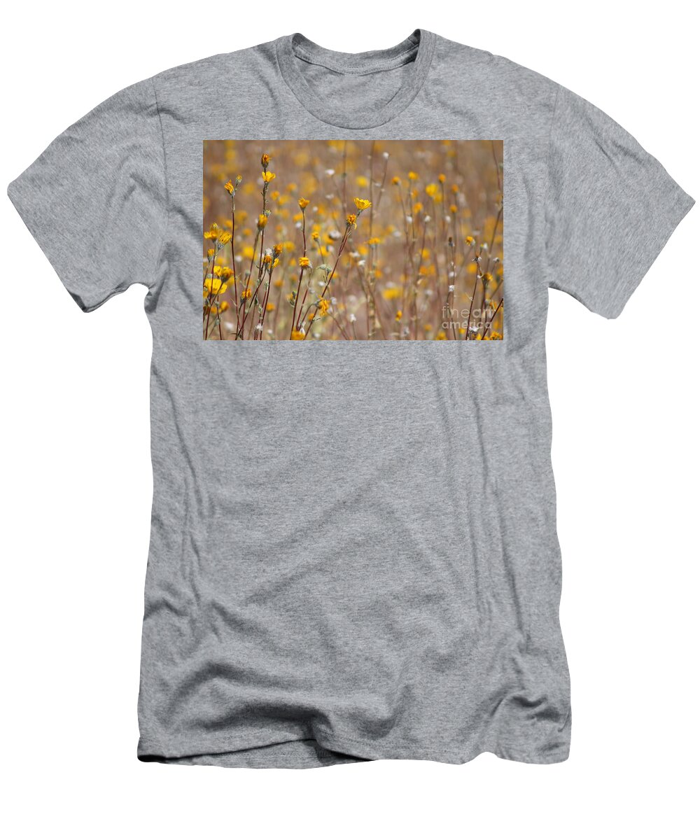 Sunshine T-Shirt featuring the photograph Little Drops of Sunshine Coachella Valley Wildlife Preserve by Colleen Cornelius