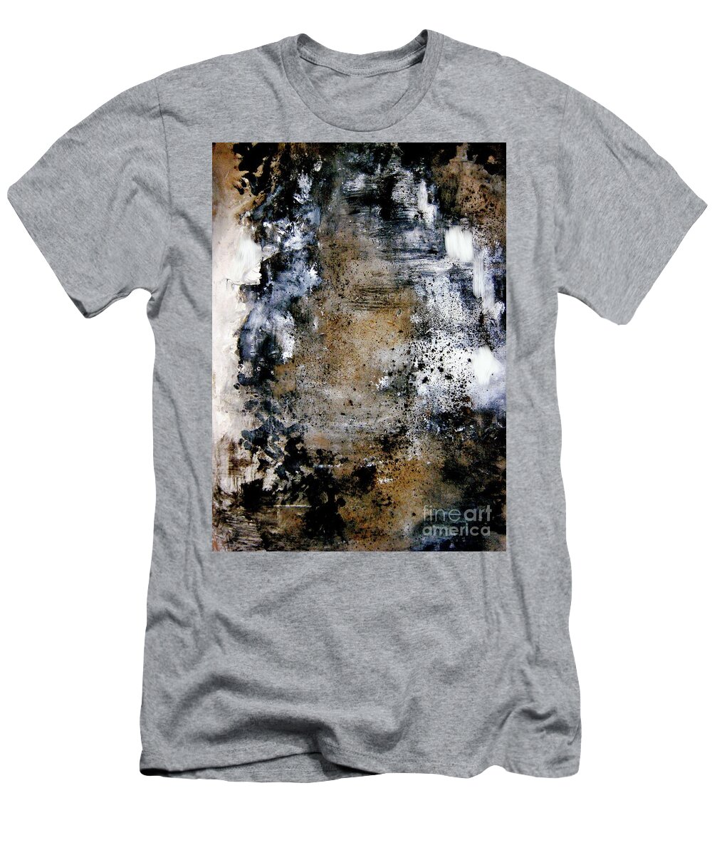 Contemporary Art T-Shirt featuring the painting Little sprinkles that told us of our love by Jeremiah Ray