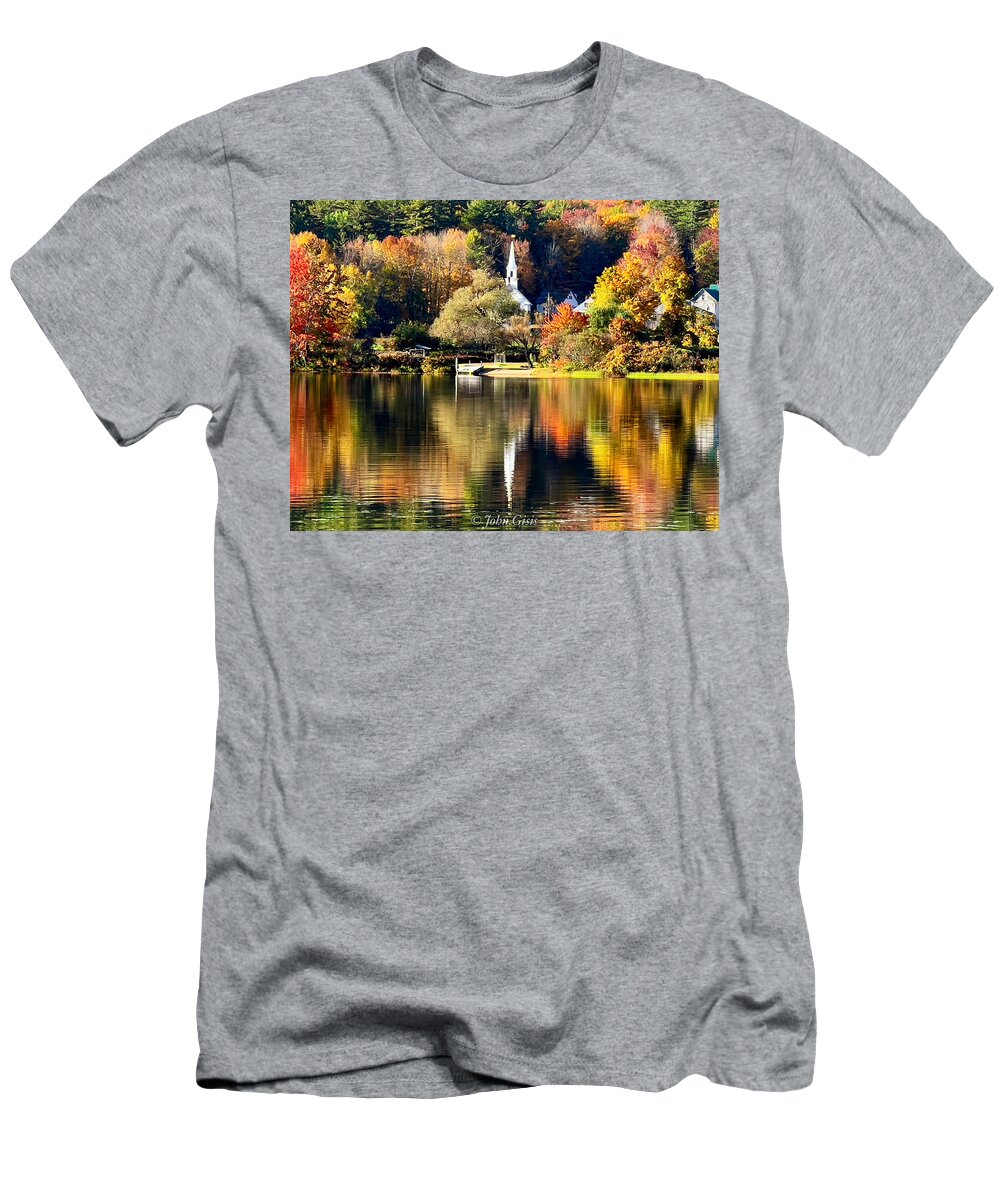  T-Shirt featuring the photograph Little White Church by John Gisis