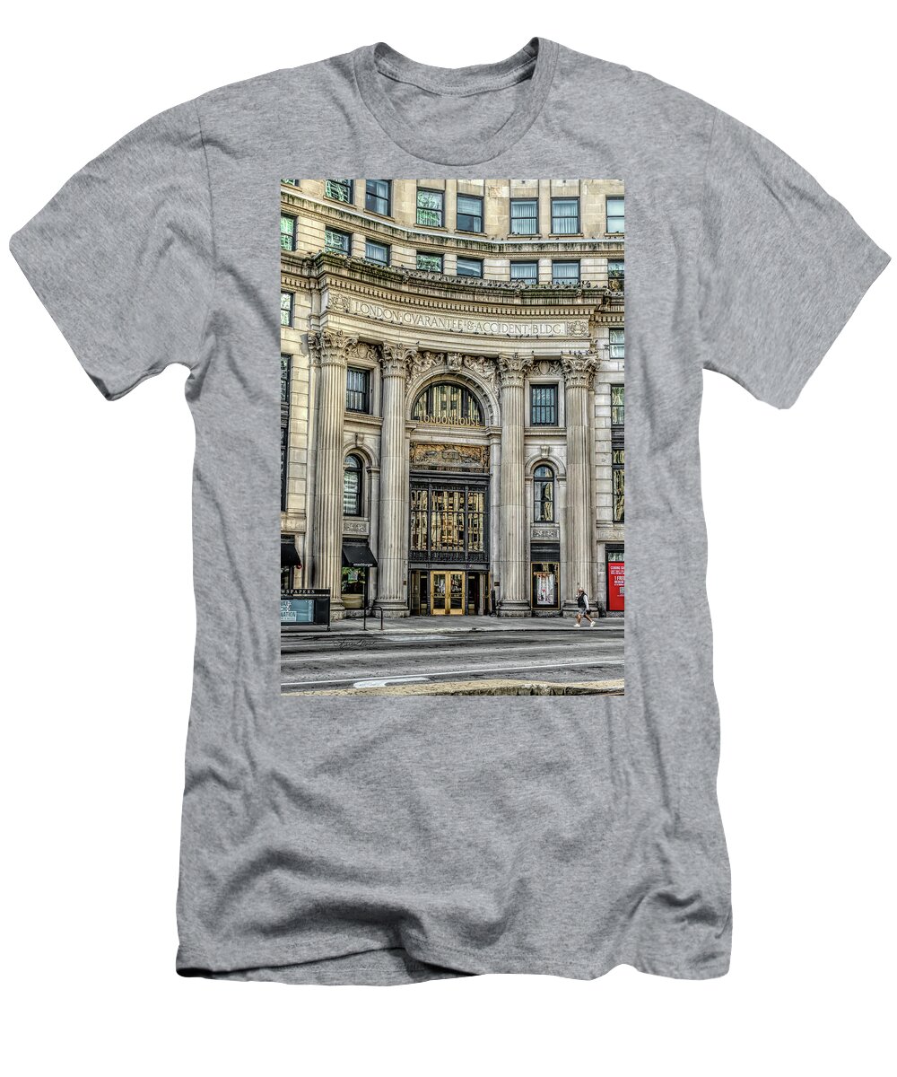 Londonhouse Chicago T-Shirt featuring the photograph Londonhouse Chicago by Sharon Popek