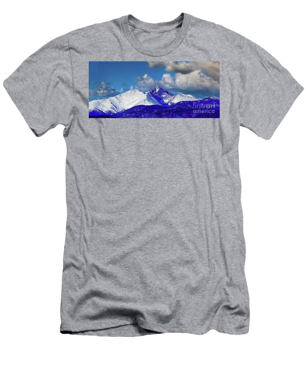 Jon Burch T-Shirt featuring the photograph Longs Peak Diamond by Jon Burch Photography