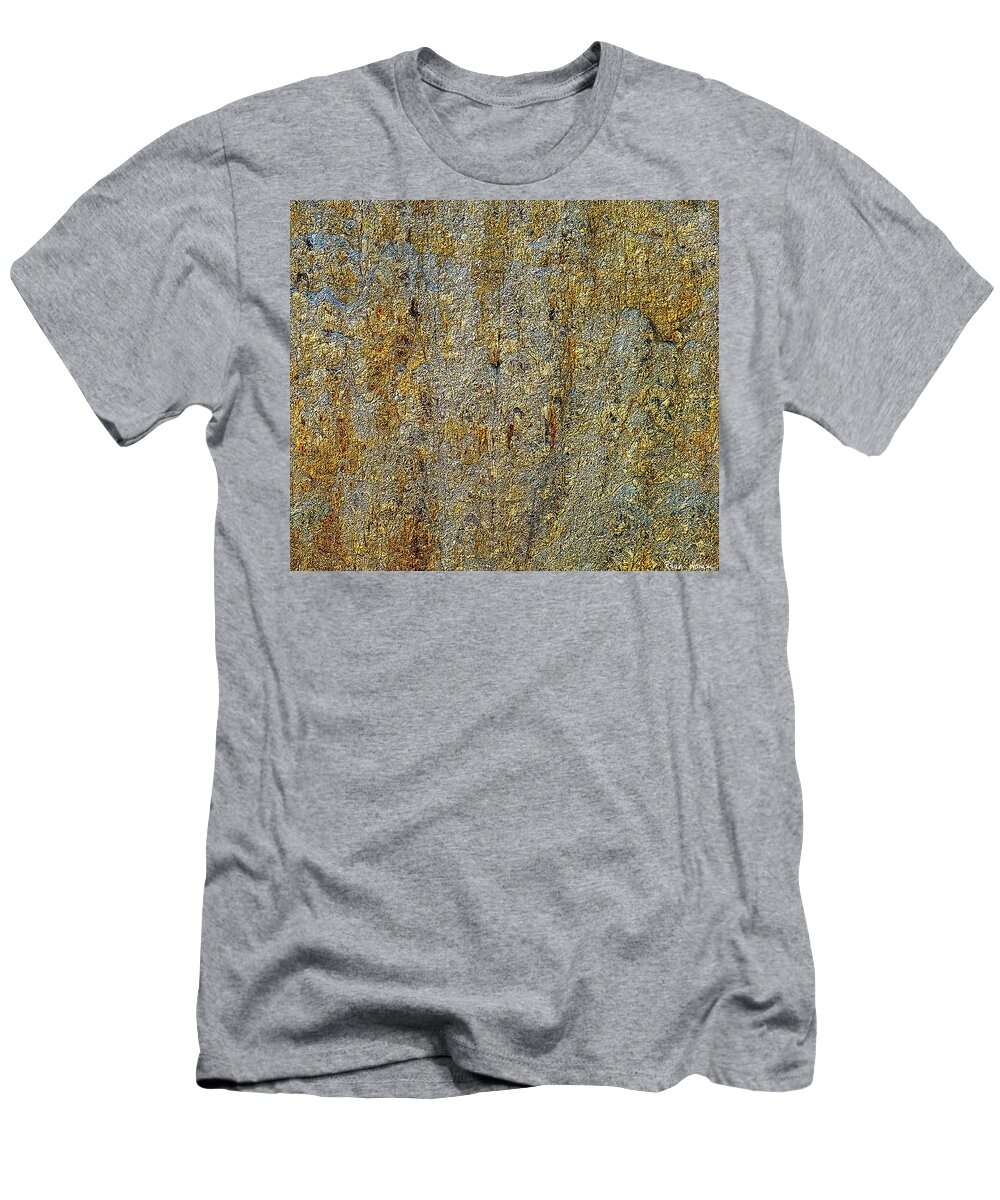  T-Shirt featuring the digital art Lost in a Forest of Gold by Rein Nomm
