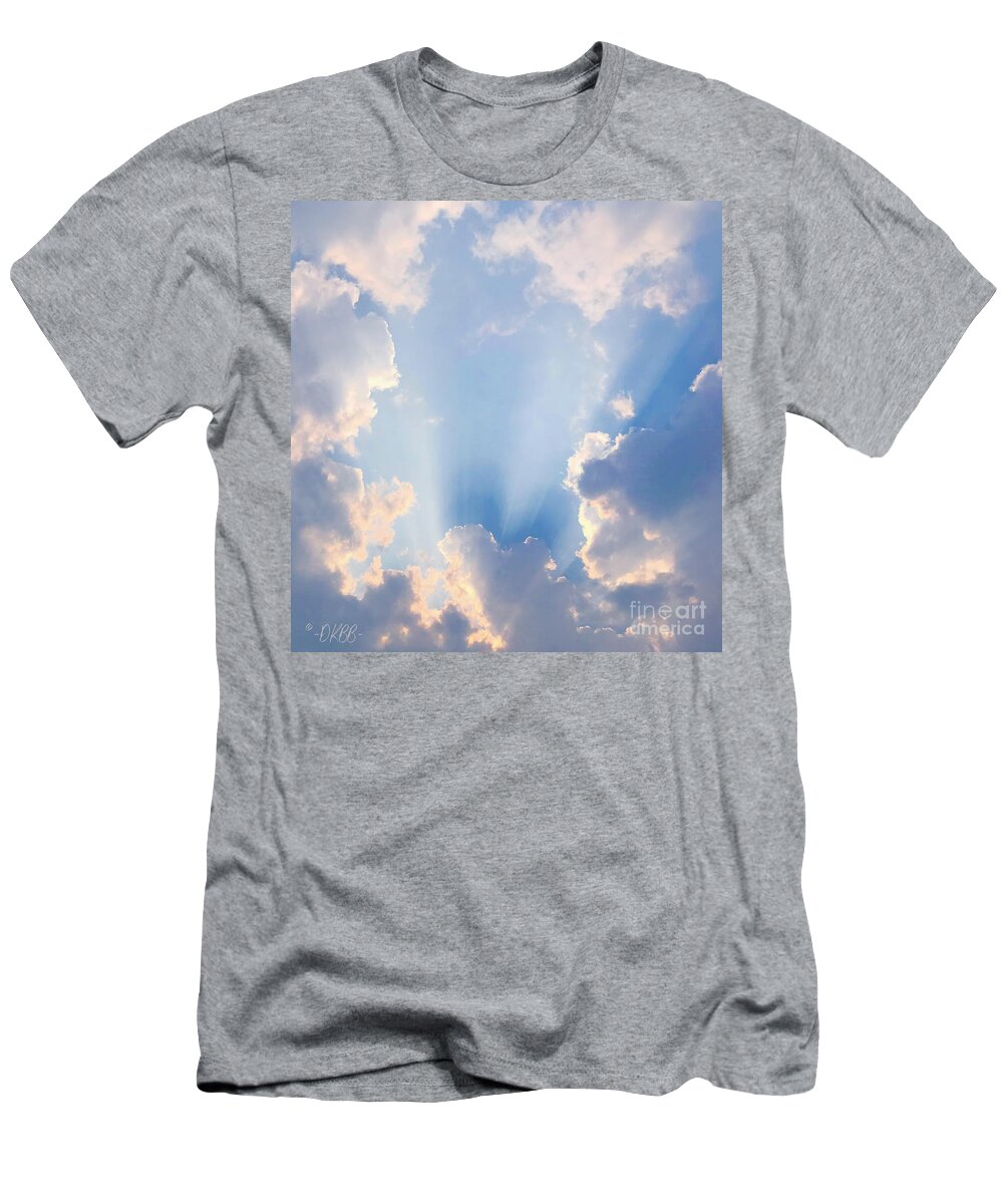 Clouds T-Shirt featuring the photograph Love in the Clouds #3 by Dorrene BrownButterfield