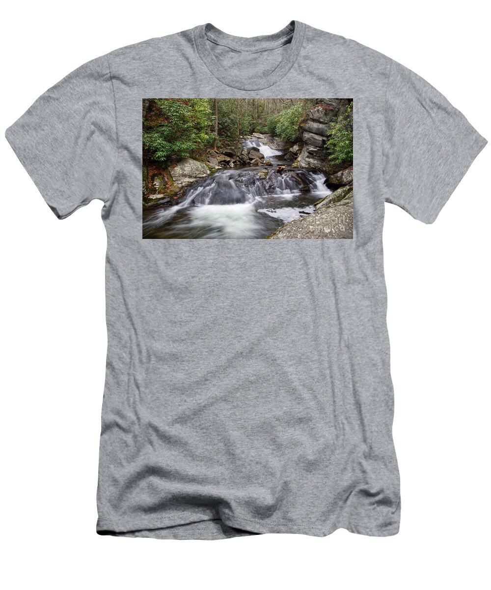 Lynn Camp Falls T-Shirt featuring the photograph Lower Lynn Camp Falls 11 by Phil Perkins