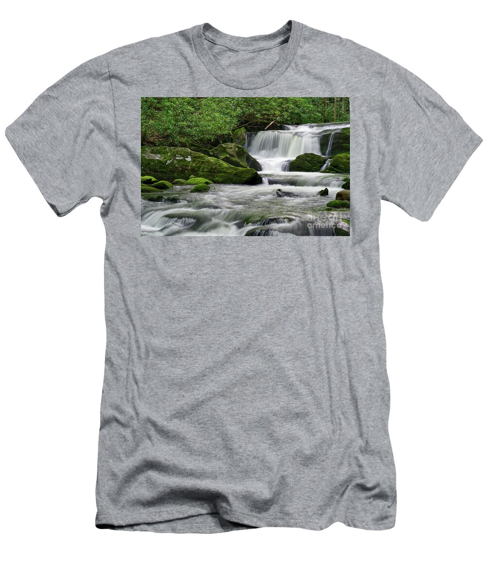 Middle Prong Trail T-Shirt featuring the photograph Lynn Camp Prong 12 by Phil Perkins