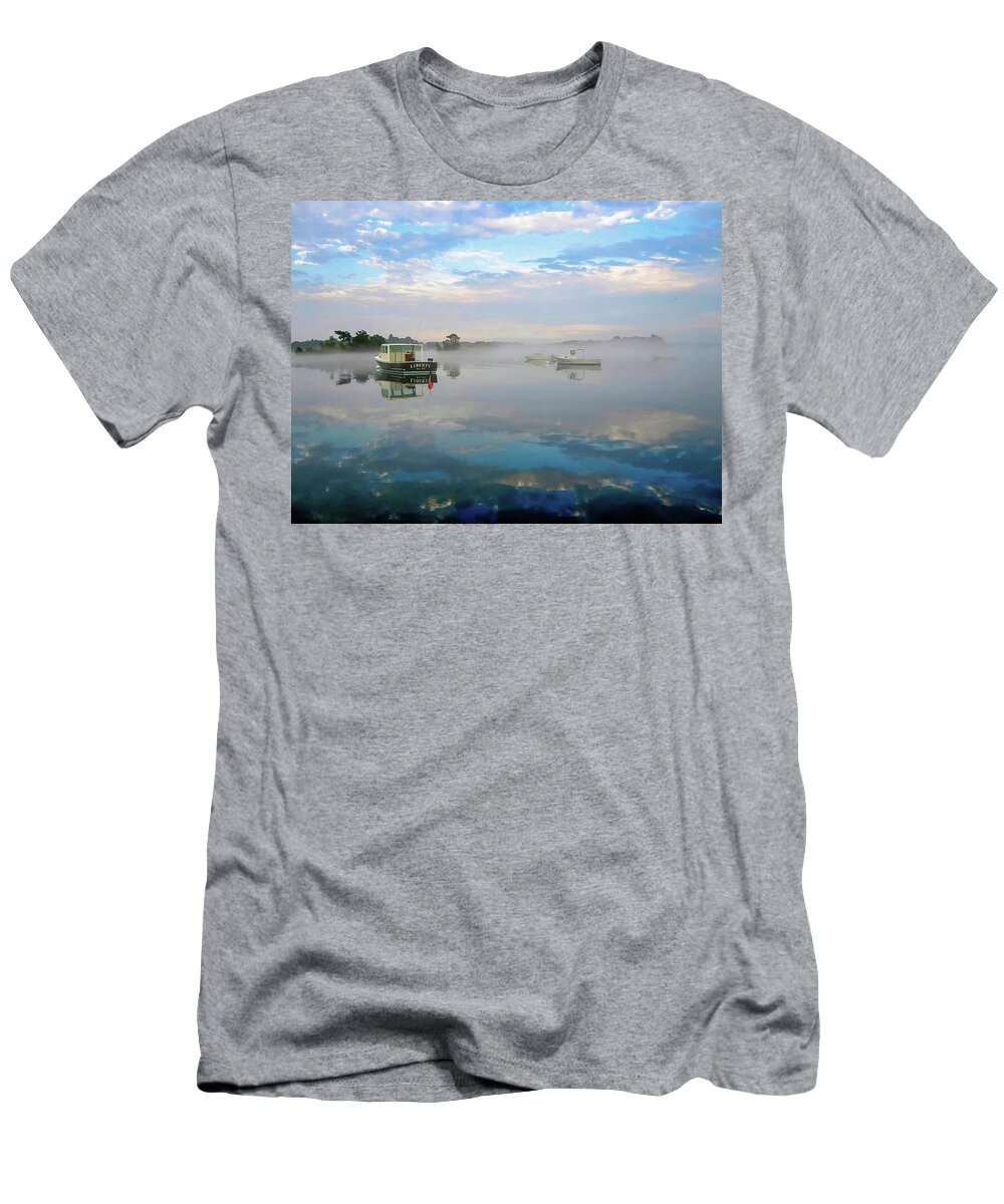 Boat T-Shirt featuring the photograph M/V Liberty - Rye, NH by Deb Bryce