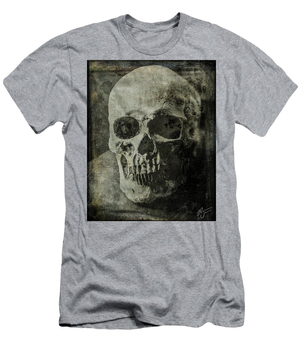 Skull T-Shirt featuring the photograph Macabre Skull 2 by Roseanne Jones