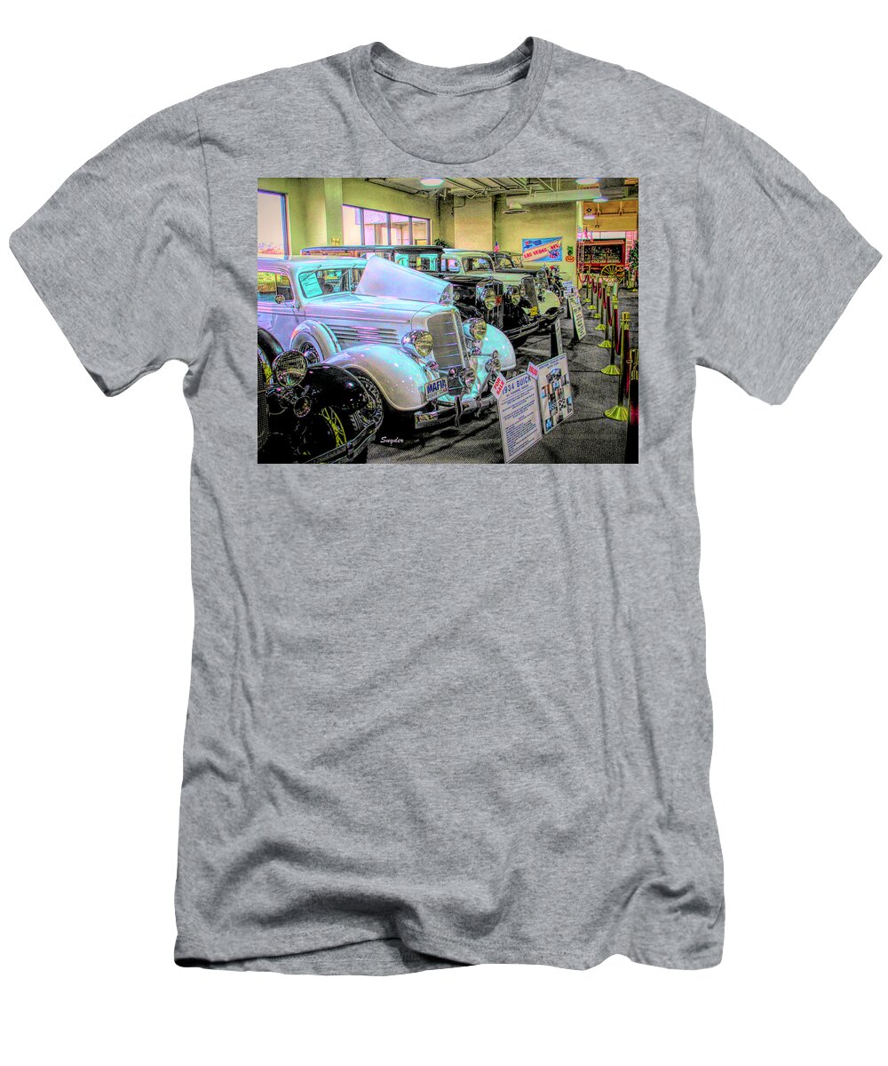 Car T-Shirt featuring the photograph Mafia Staff Car 1934 Buick Full by Floyd Snyder