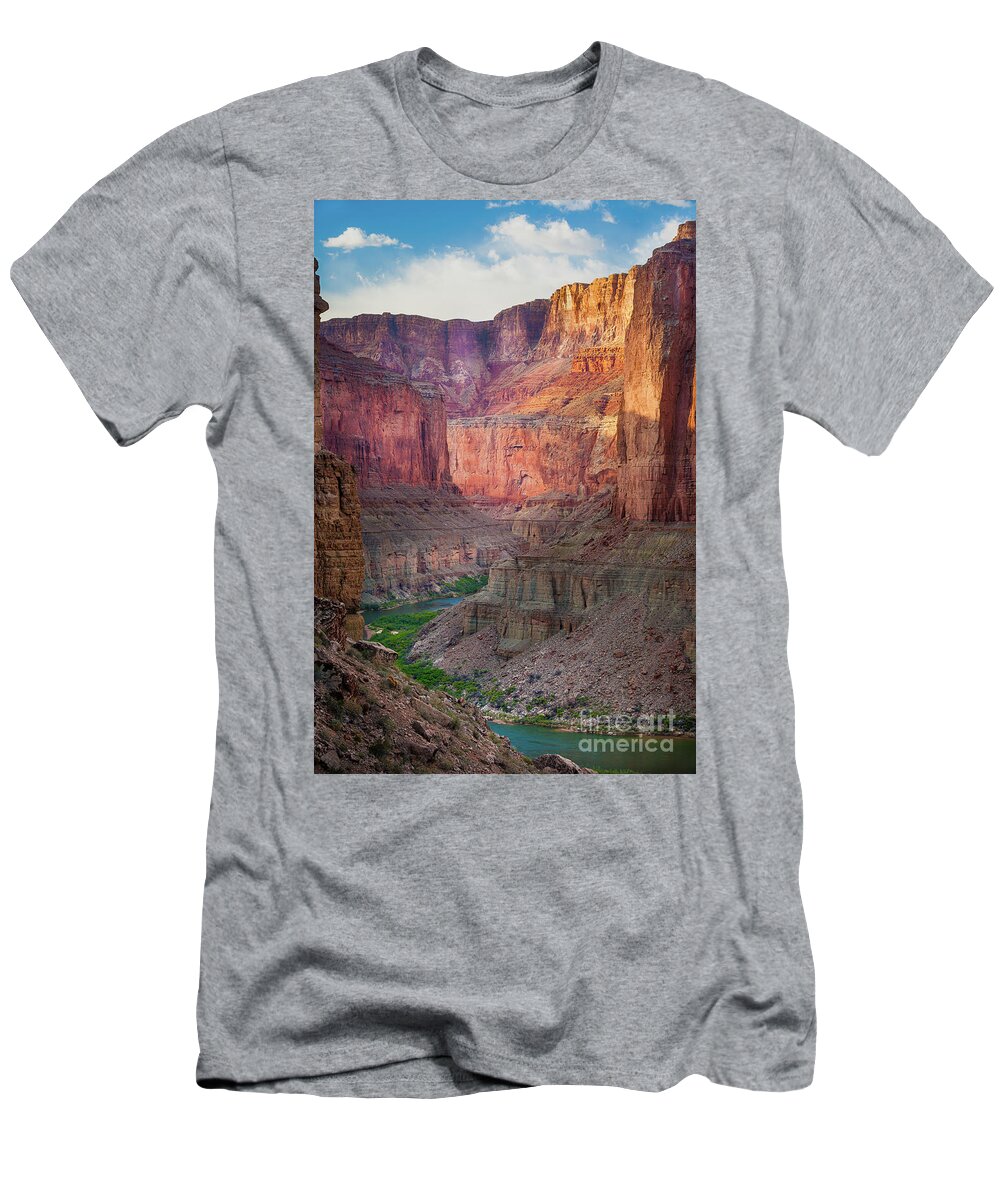 America T-Shirt featuring the photograph Marble Cliffs by Inge Johnsson